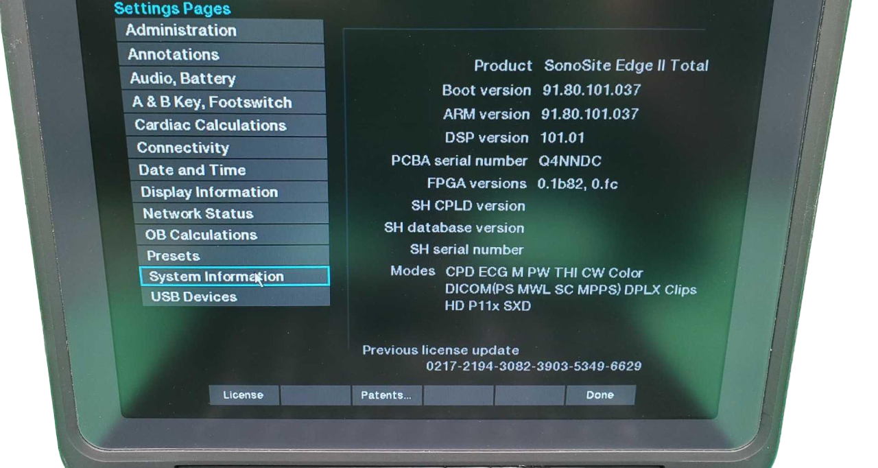 Sonosite Edge II Ultrasound 2017/Color, DICOM & 3 Probes L38xi & rC60Xi rP19x DIAGNOSTIC ULTRASOUND MACHINES FOR SALE