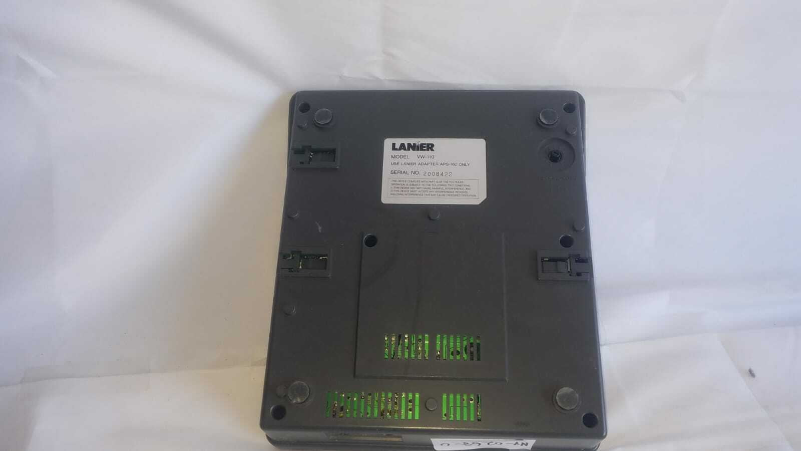 Lanier VW-110 Standard Cassette Dictation Machine (NY268U) DIAGNOSTIC ULTRASOUND MACHINES FOR SALE