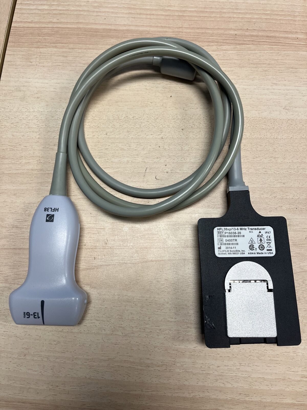 Sonosite Linear Array Probe HFL38Xp for X-Porte Ultrasound DOM 2014 DIAGNOSTIC ULTRASOUND MACHINES FOR SALE