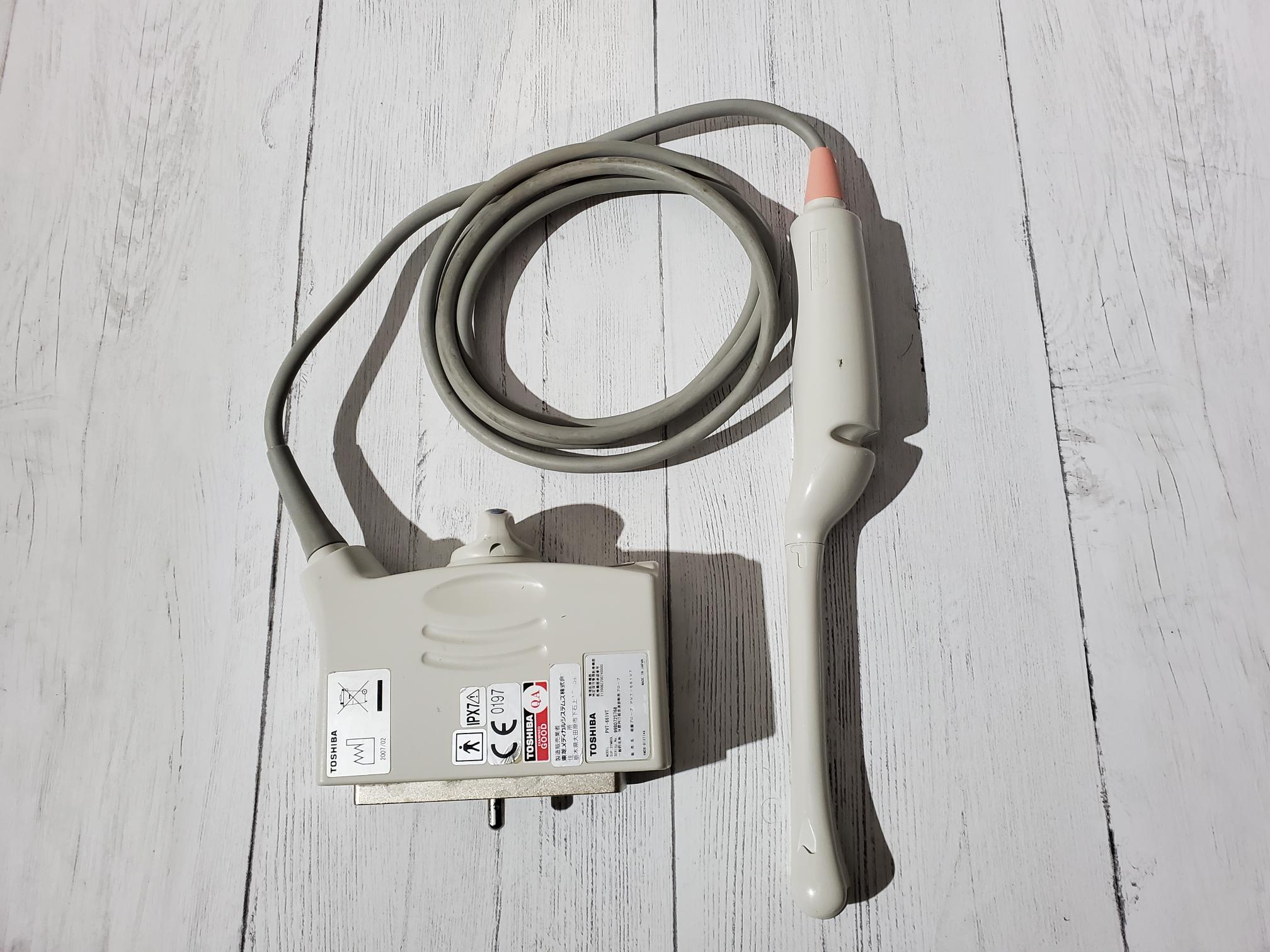 Ultrasound Probe TOSHIBA PVT-661VT Manufactured 2007 DIAGNOSTIC ULTRASOUND MACHINES FOR SALE