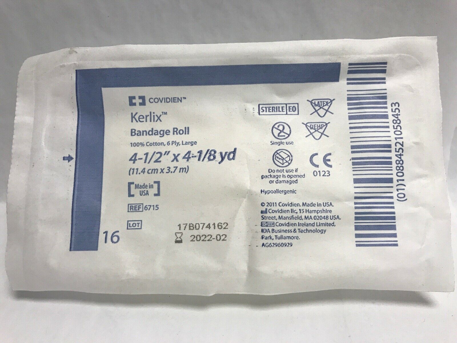 Covidien Kerlix Bandage Roll 4-1/2" x 4-1/8 yd.--Lot of 8 (164KMD) DIAGNOSTIC ULTRASOUND MACHINES FOR SALE