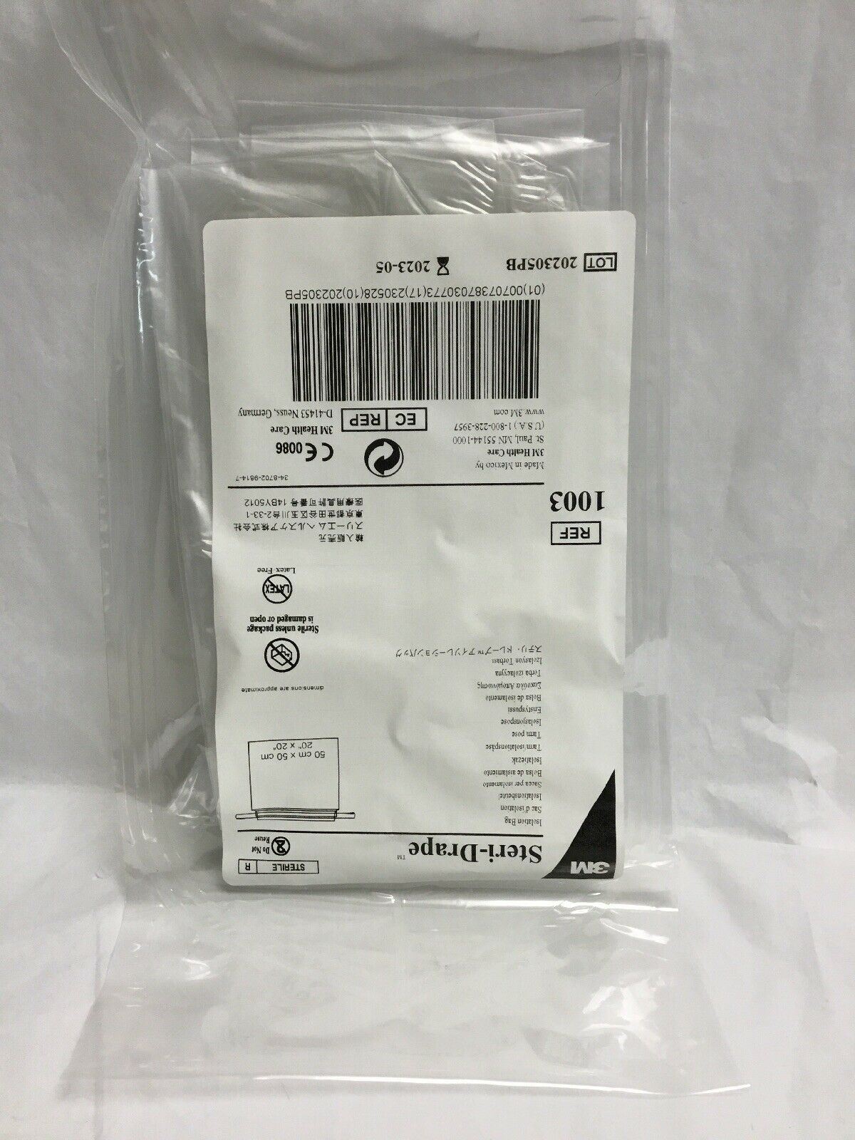 3M Steri-Drape Isolation Bag, 1003,  (34KMD) DIAGNOSTIC ULTRASOUND MACHINES FOR SALE