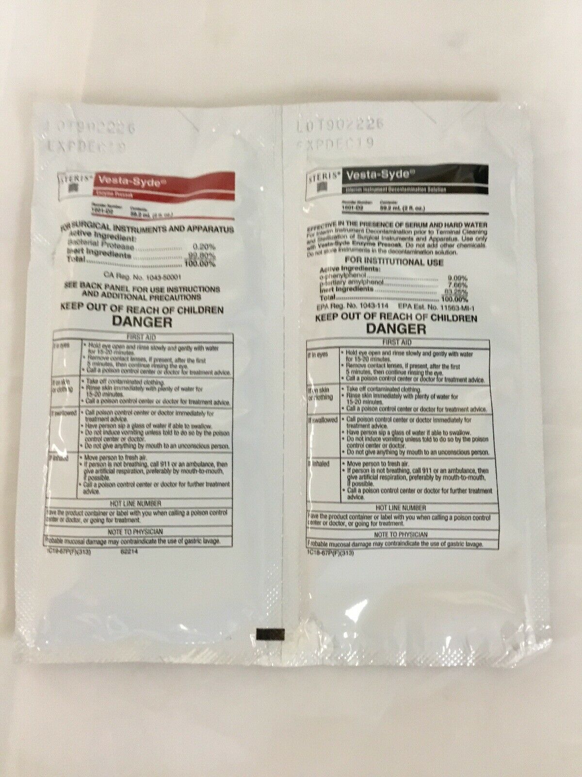 Case of 10 STERIS Vesta-Syde® Interim Instrument Decontamination System (155KMD) DIAGNOSTIC ULTRASOUND MACHINES FOR SALE