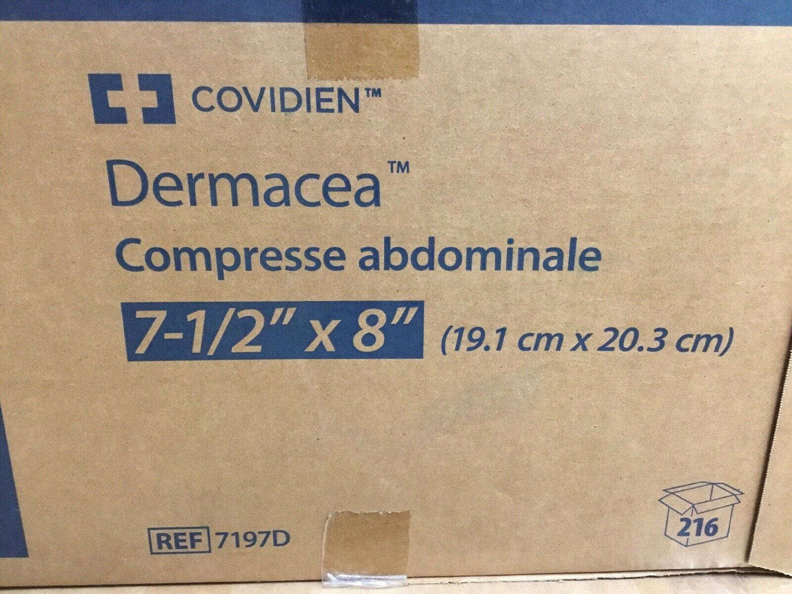 Case of 216 Covidien Dermacea Abdominal Pad (165KMD) DIAGNOSTIC ULTRASOUND MACHINES FOR SALE