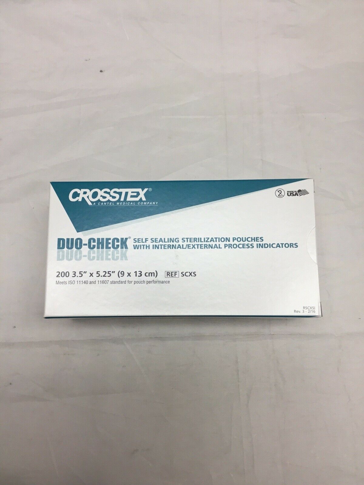 Crosstex SCS Duo-Check Self Sealing Sterilization Pouches 3.5" x 9" 200/Bx DIAGNOSTIC ULTRASOUND MACHINES FOR SALE