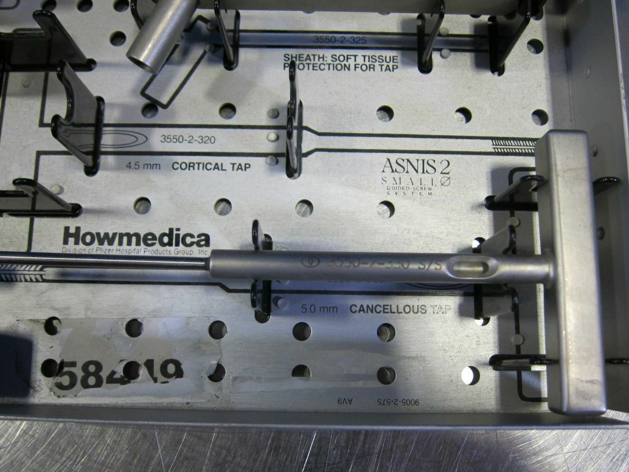 Howmedica 3550-9-100 Asnis 2 Guided Screw System Incomplete Kit In Tray DIAGNOSTIC ULTRASOUND MACHINES FOR SALE