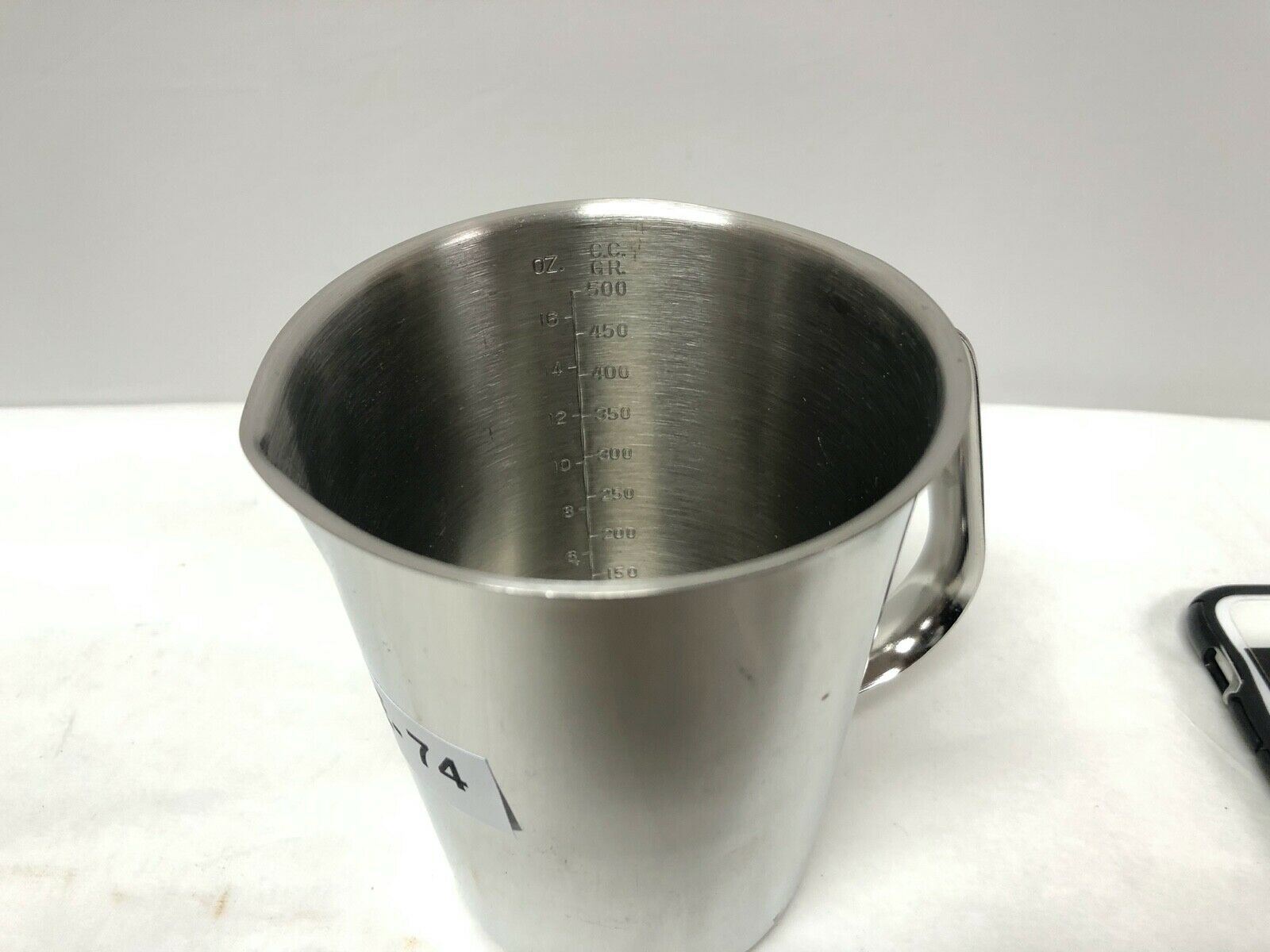 Vollrath 16oz Stainless Steel Pitcher Measuring Cup 8516 | KMCE-74 DIAGNOSTIC ULTRASOUND MACHINES FOR SALE