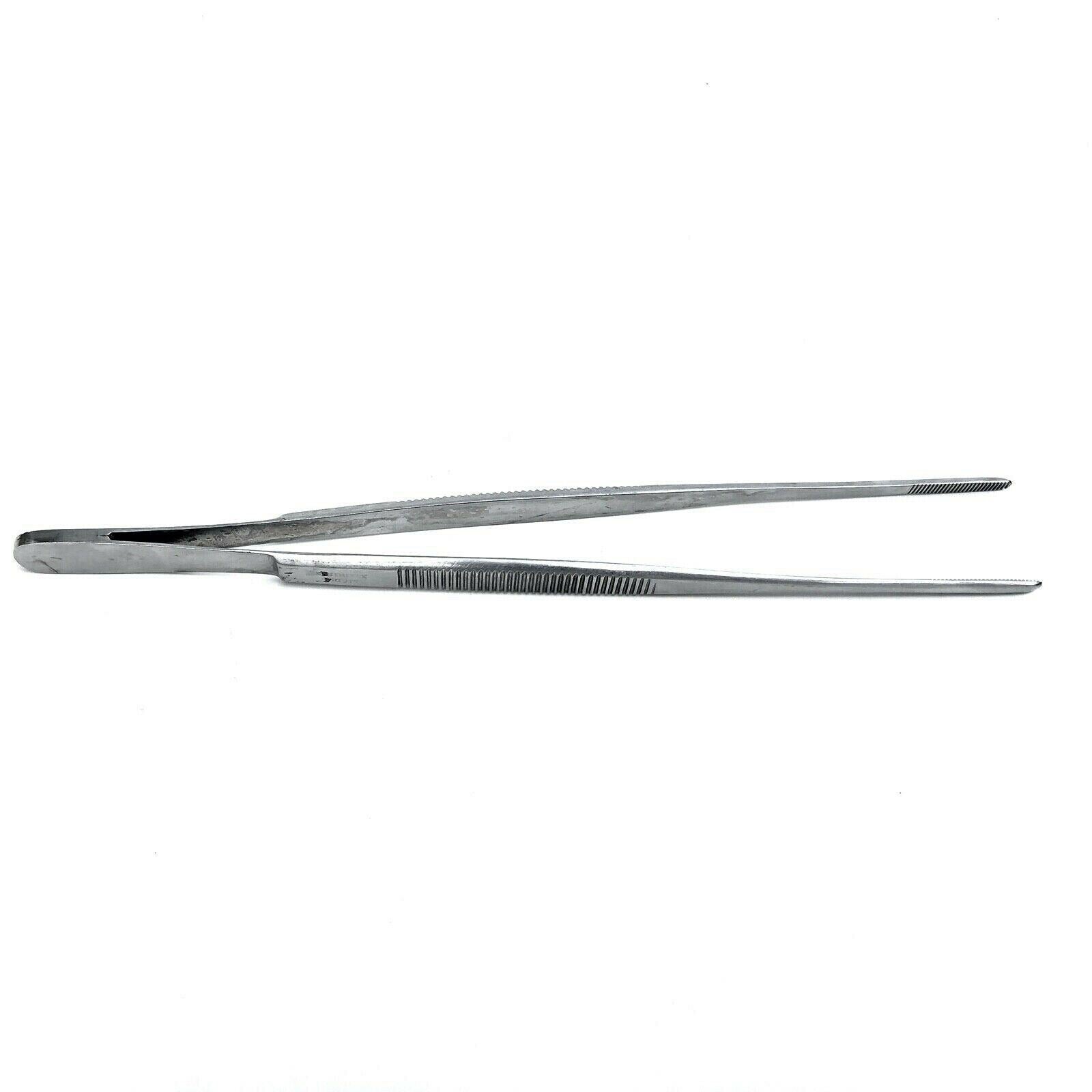 Surgical Thumb Tissue Forceps Straight Serrated Tip, 8" (DMT360) DIAGNOSTIC ULTRASOUND MACHINES FOR SALE