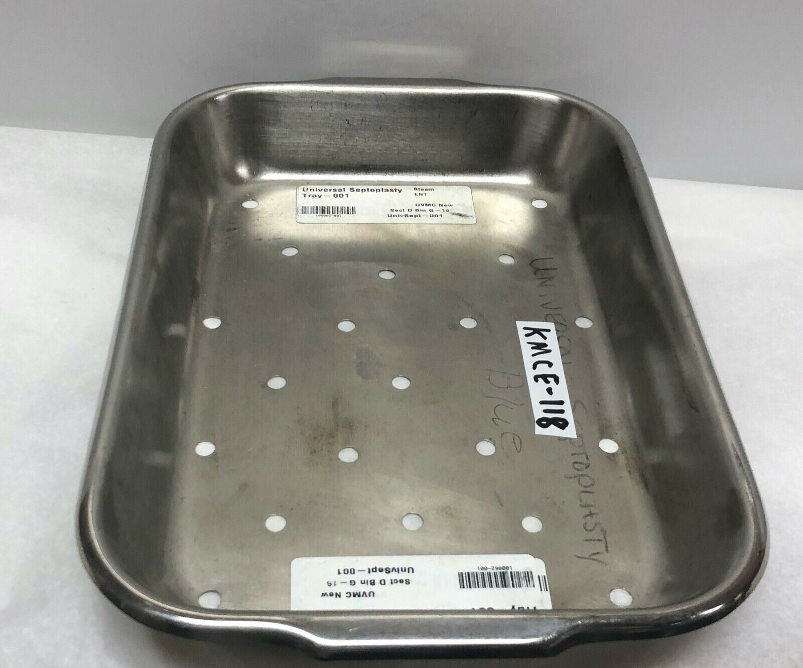 Vollrath 8015 Stainless Steel Tray With Holes | KMCE-118 DIAGNOSTIC ULTRASOUND MACHINES FOR SALE