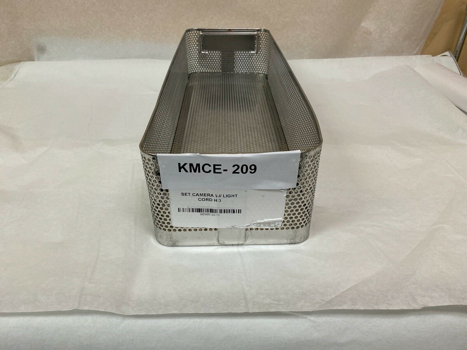 Long 19" Rectangular Metal Tray with Handles, Light Cord Tray | KMCE-209 DIAGNOSTIC ULTRASOUND MACHINES FOR SALE