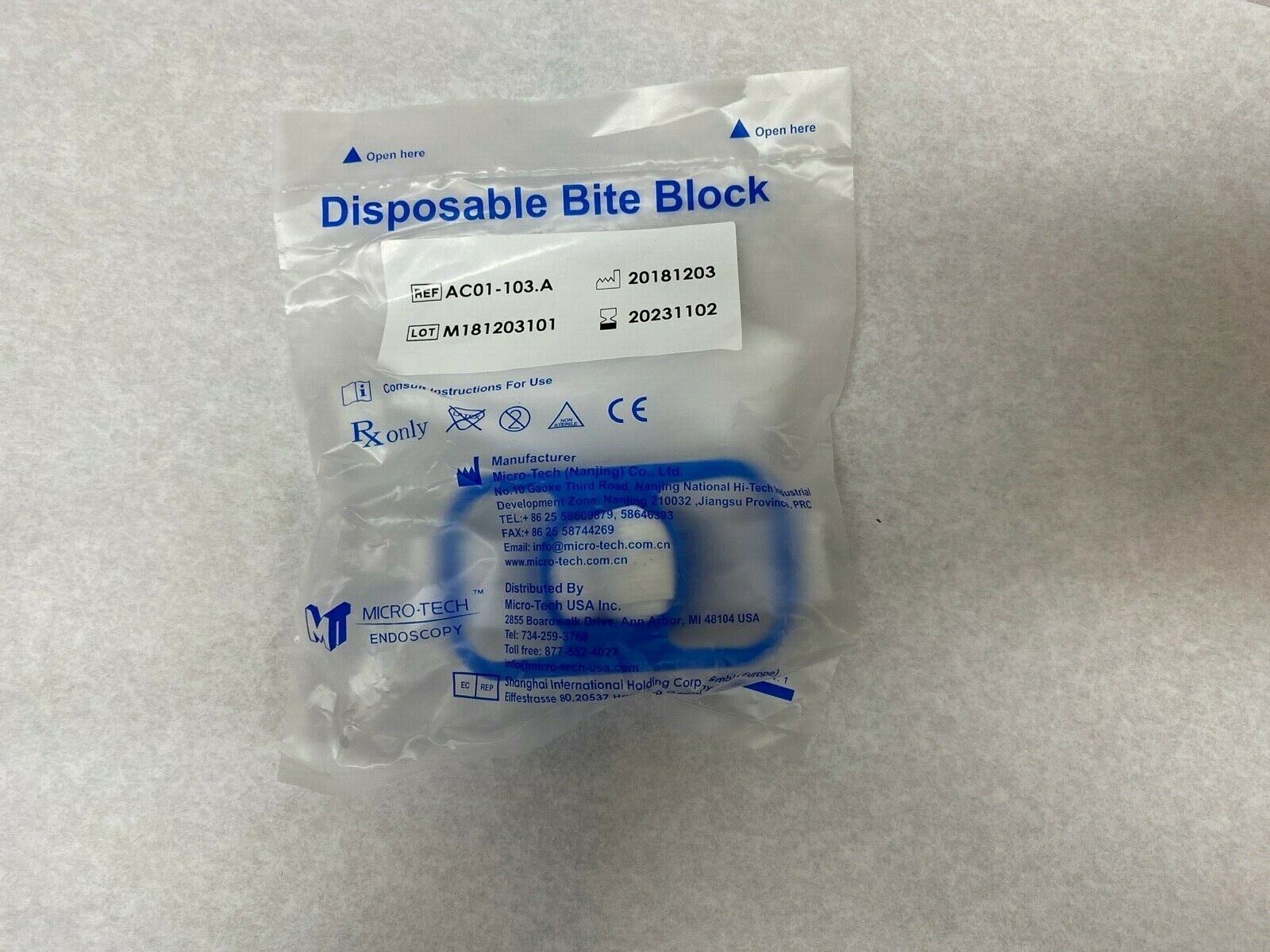 Micro-Tech Disposable Bite Block AC01-103.A | CEDESP-147 DIAGNOSTIC ULTRASOUND MACHINES FOR SALE