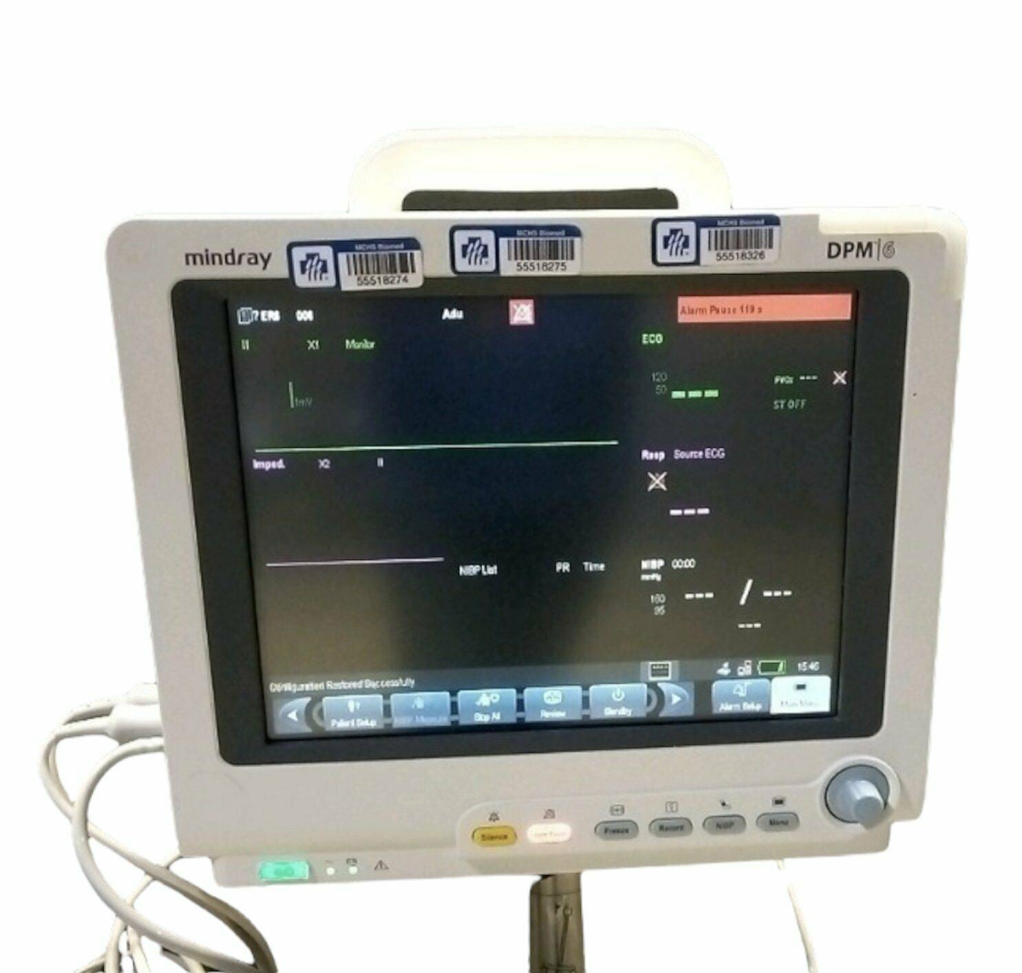 Mindray DPM 6 Patient Monitor on Portable Trolley (w/o Modules) DIAGNOSTIC ULTRASOUND MACHINES FOR SALE