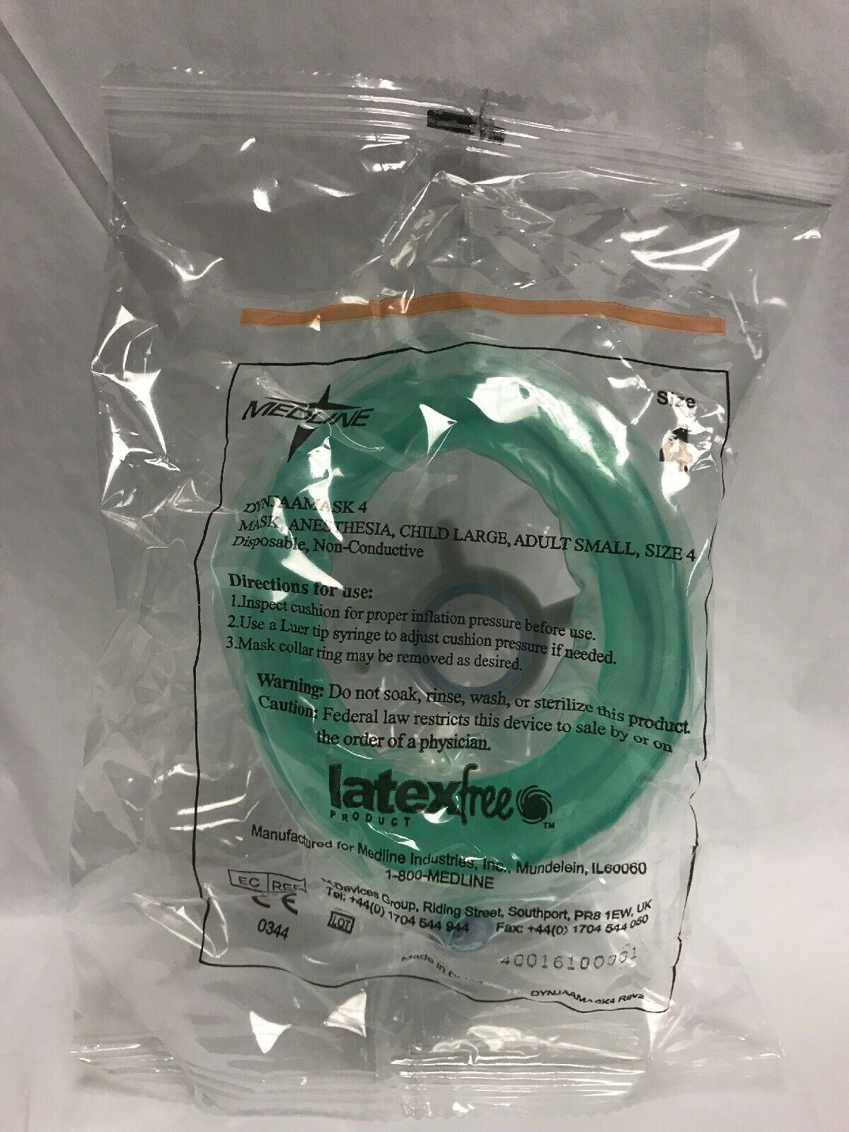 Medline Latex Free Anesthesia Face Mask Size 4--Lot of 40 (113KMD) DIAGNOSTIC ULTRASOUND MACHINES FOR SALE