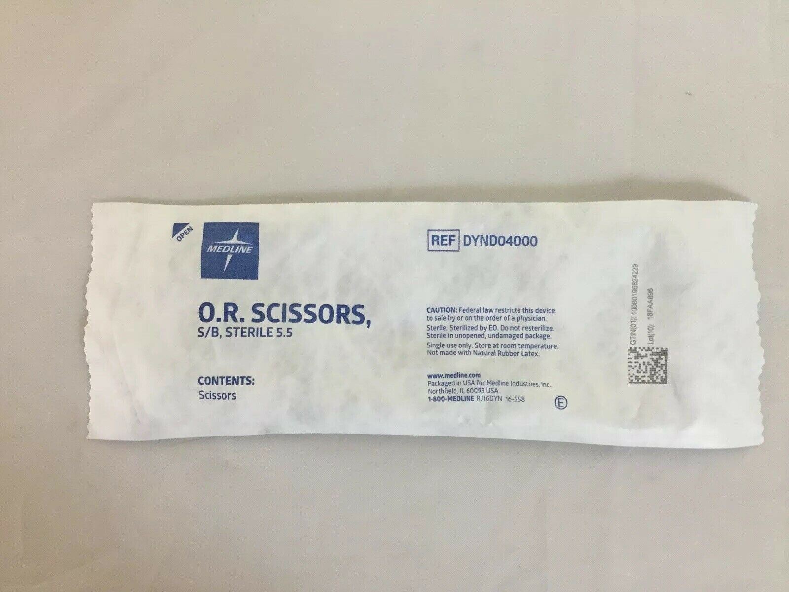 Medline O.R. Scissors S/B Sterile 5.5 (82KMD) DIAGNOSTIC ULTRASOUND MACHINES FOR SALE