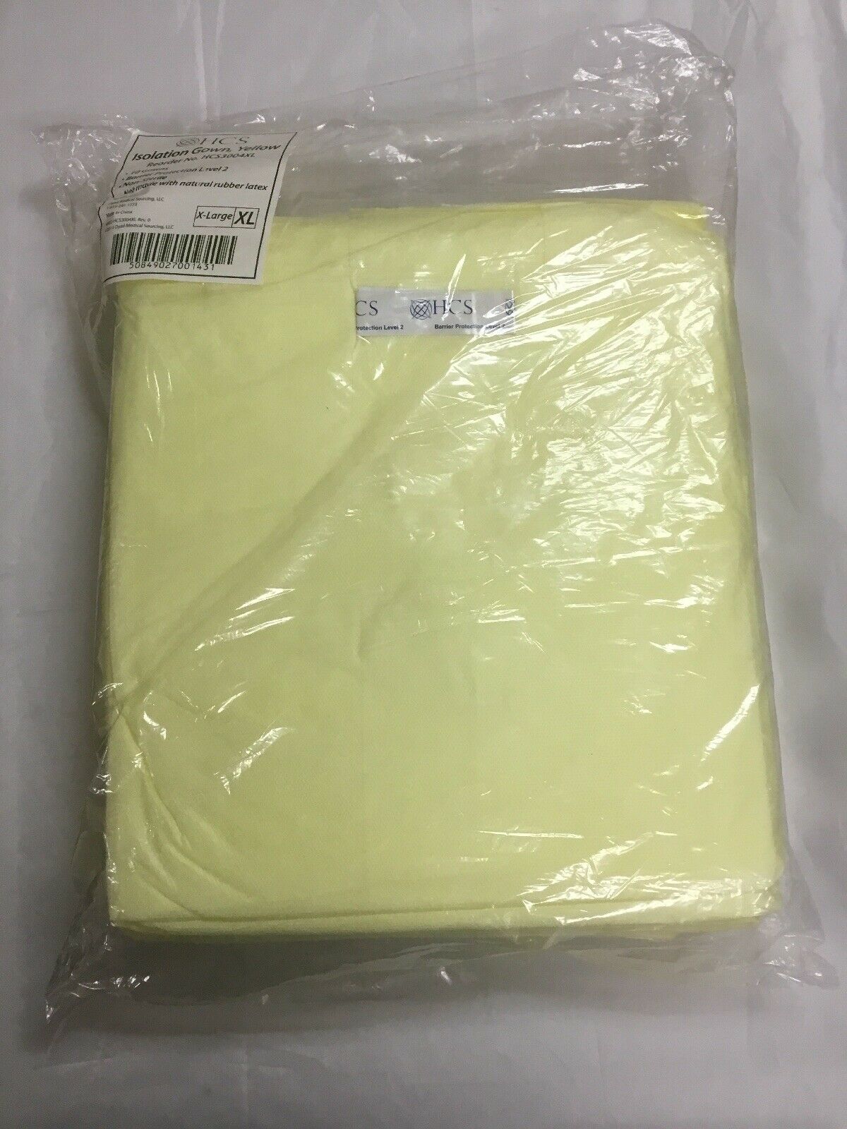 HCS Isolation Gown, Yellow X-Large (96KMD) DIAGNOSTIC ULTRASOUND MACHINES FOR SALE