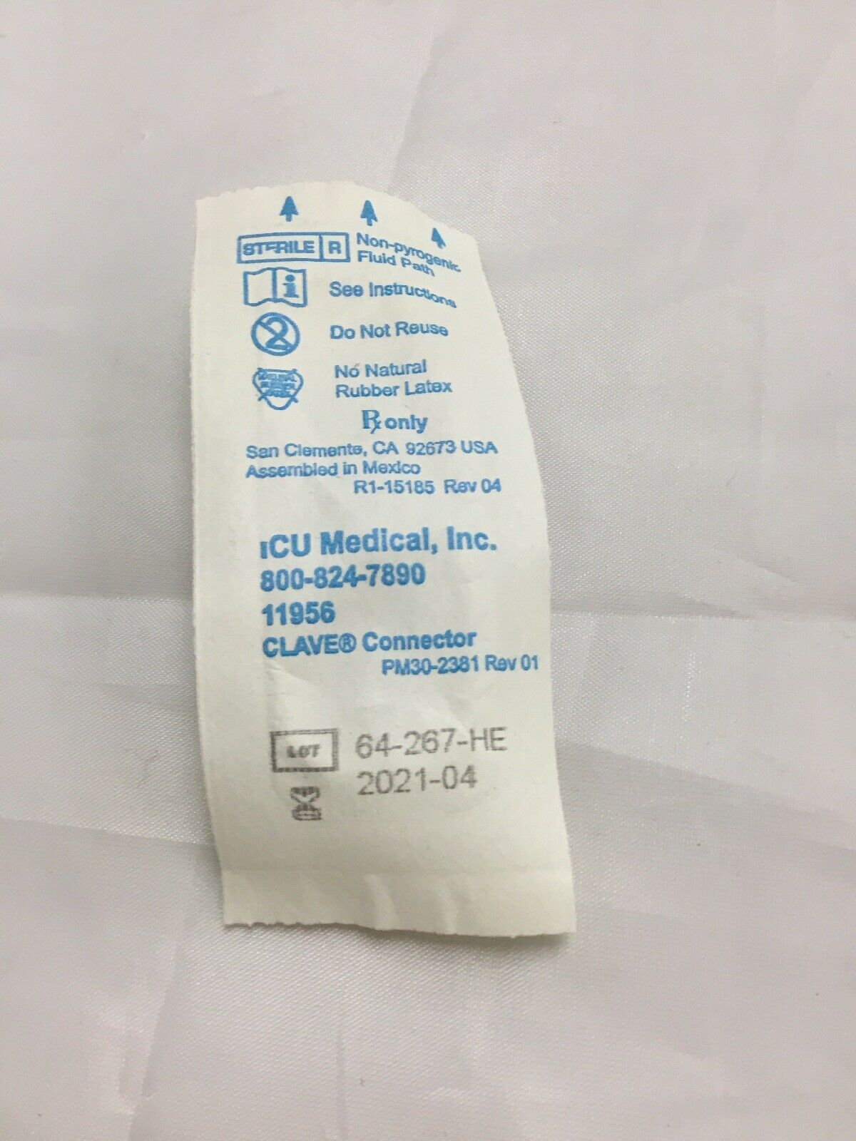 ICU Medical CLAVE CONNECTOR 11956--Lot of 50 (99KMD) DIAGNOSTIC ULTRASOUND MACHINES FOR SALE