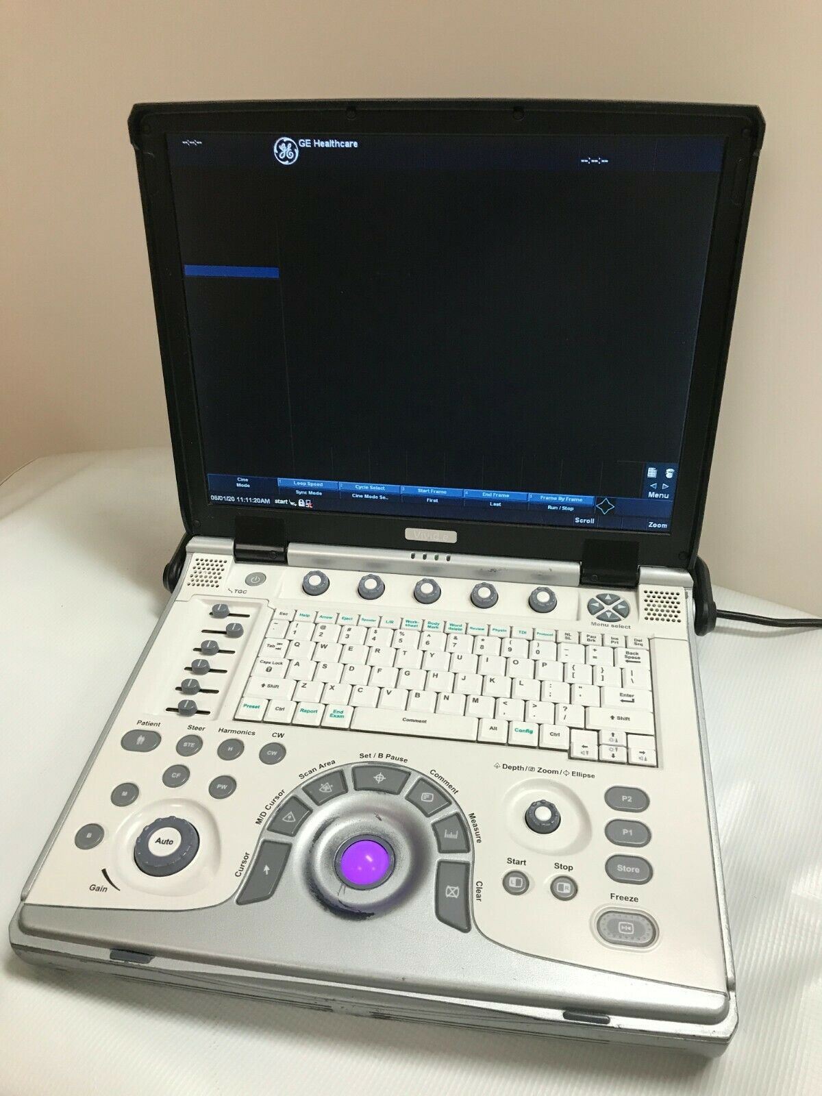 GE Vivid E Color Doppler Ultrasound Scanner, One Cardiac probe - 2013 DIAGNOSTIC ULTRASOUND MACHINES FOR SALE