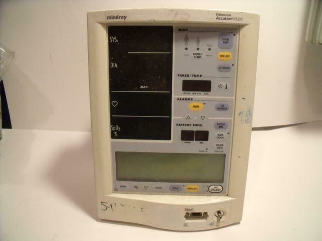 Mindray DataScope Accutorr Plus Vital Signs Monitor | PR2009 DIAGNOSTIC ULTRASOUND MACHINES FOR SALE