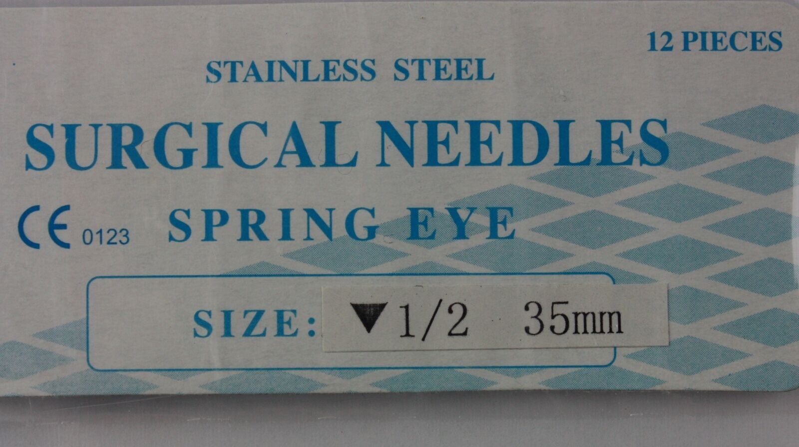 Veterinary SS Surgical Needles, Spring Eye, Reverse, 1/2 Circle, 35mm, 12 Pack DIAGNOSTIC ULTRASOUND MACHINES FOR SALE