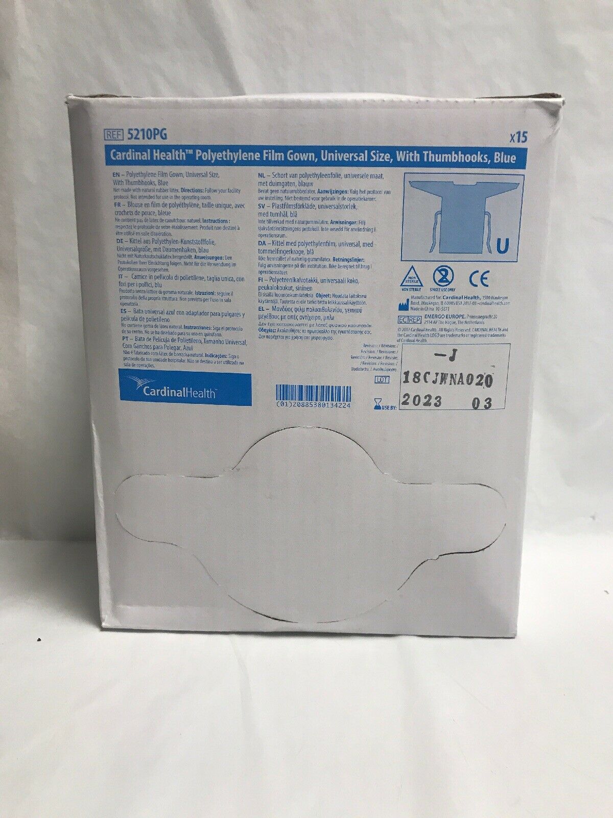 Cardinal Health Polyethylene Film Gown,Universal Size,w/Thumbhooks, Blue (19KMD) DIAGNOSTIC ULTRASOUND MACHINES FOR SALE