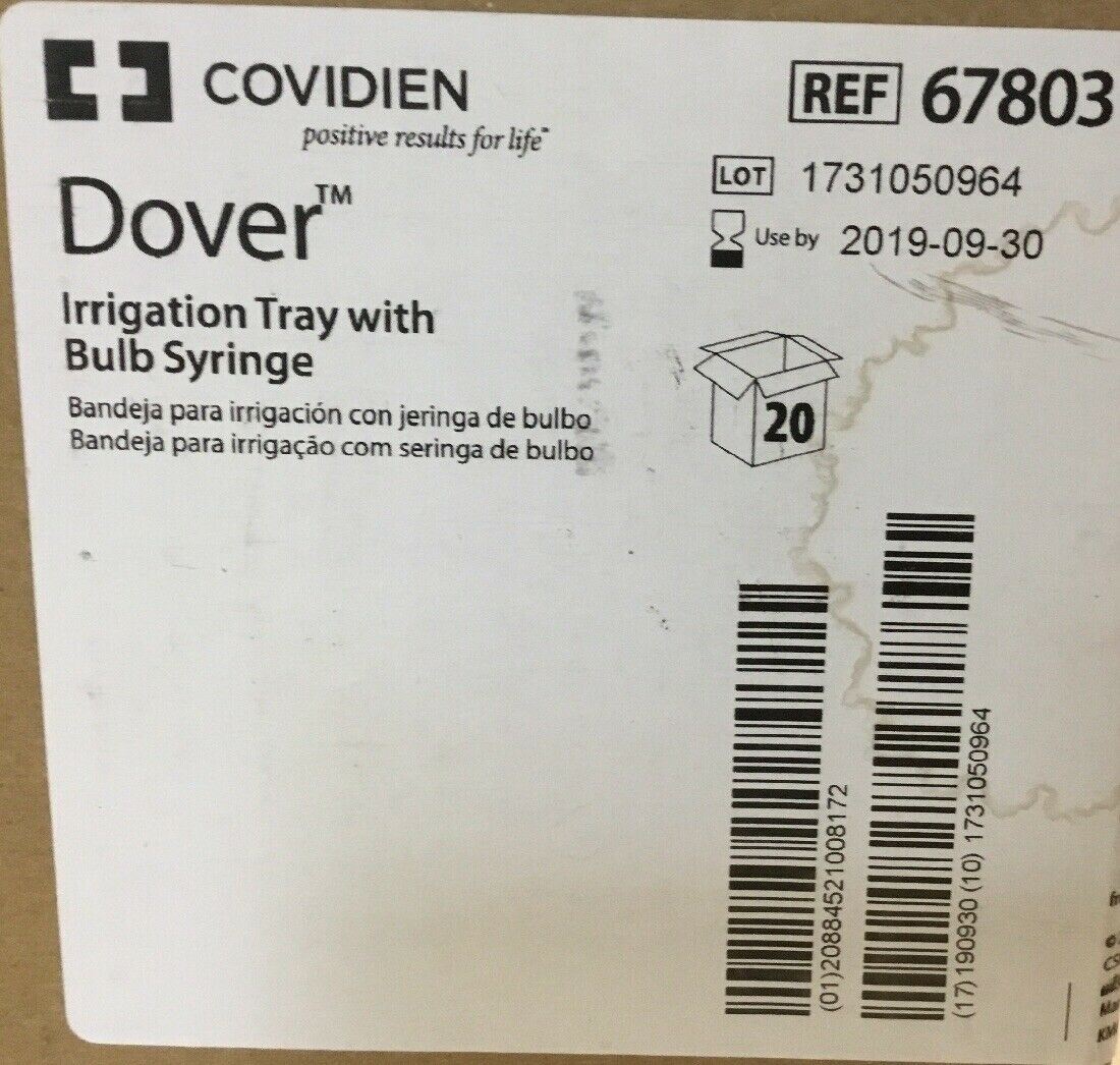 Covidien 67803 Dover Irrigation Tray with Bulb Syringe (183KMD) DIAGNOSTIC ULTRASOUND MACHINES FOR SALE