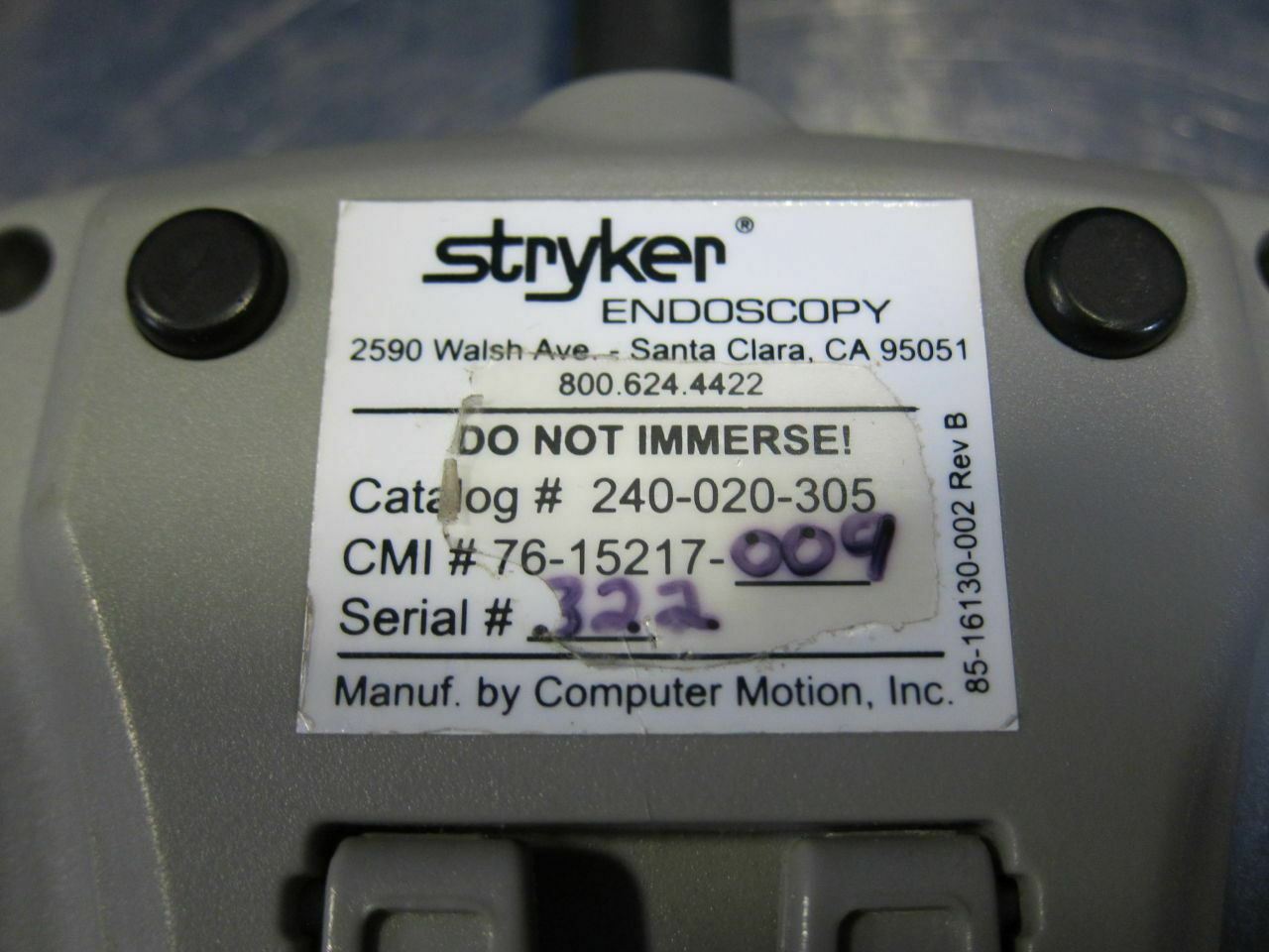 Stryker Hermes Pendant Touch Pad (619DM) DIAGNOSTIC ULTRASOUND MACHINES FOR SALE