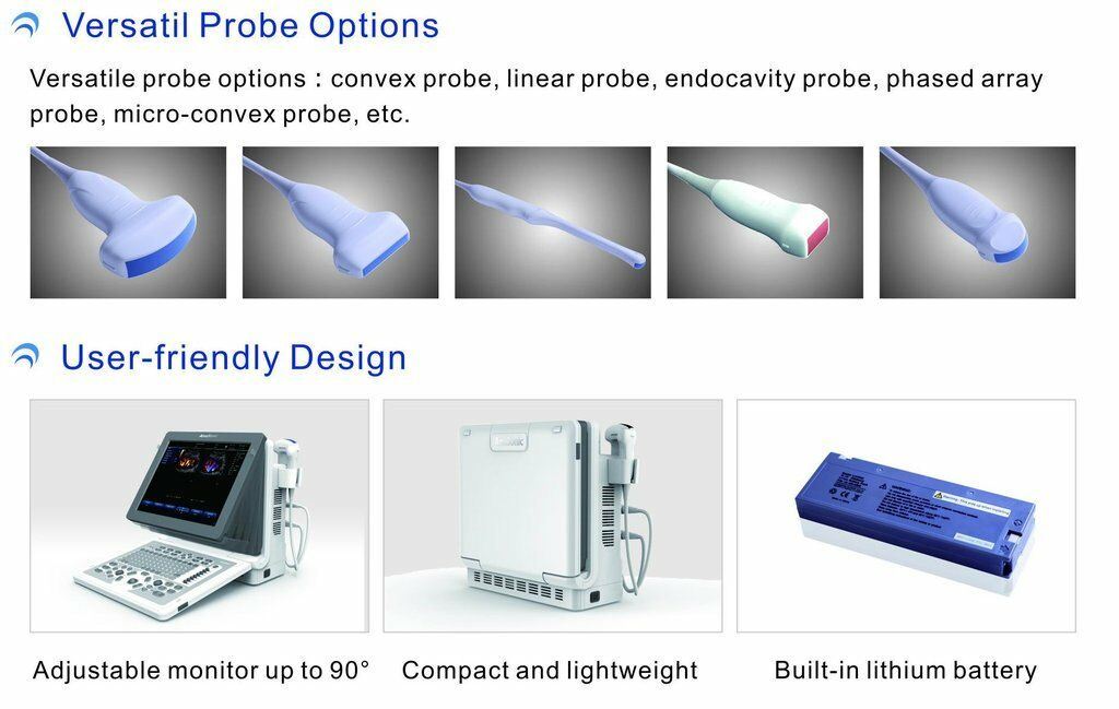 Ultrasound Color Doppler, Quality Continuous Wave CW & Two Probes, C7 DIAGNOSTIC ULTRASOUND MACHINES FOR SALE