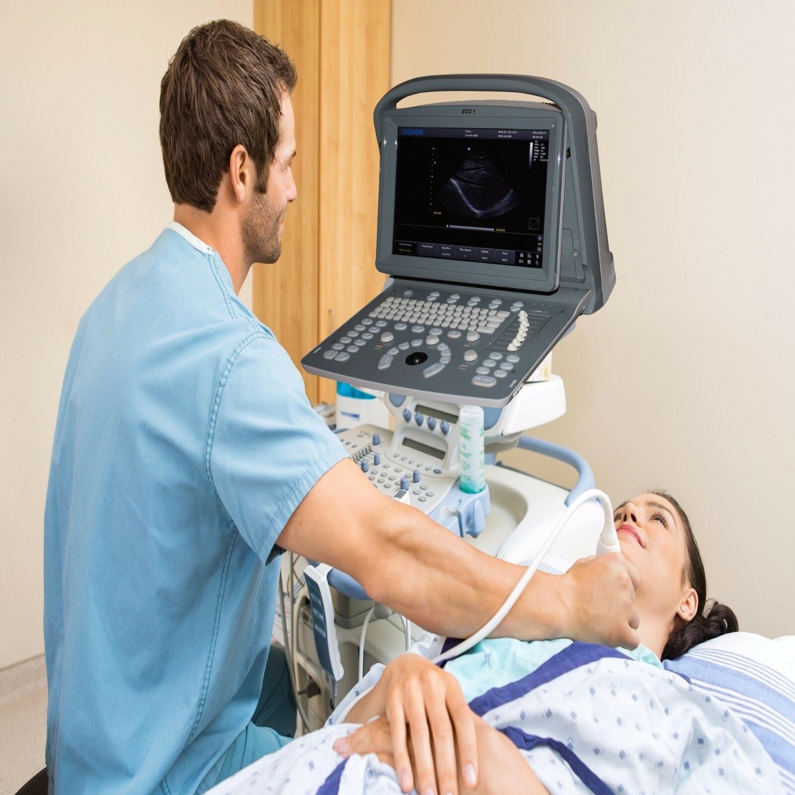 Chison ECO1 Portable Ultrasound with Linear Array Probe MSK and Printer Included DIAGNOSTIC ULTRASOUND MACHINES FOR SALE