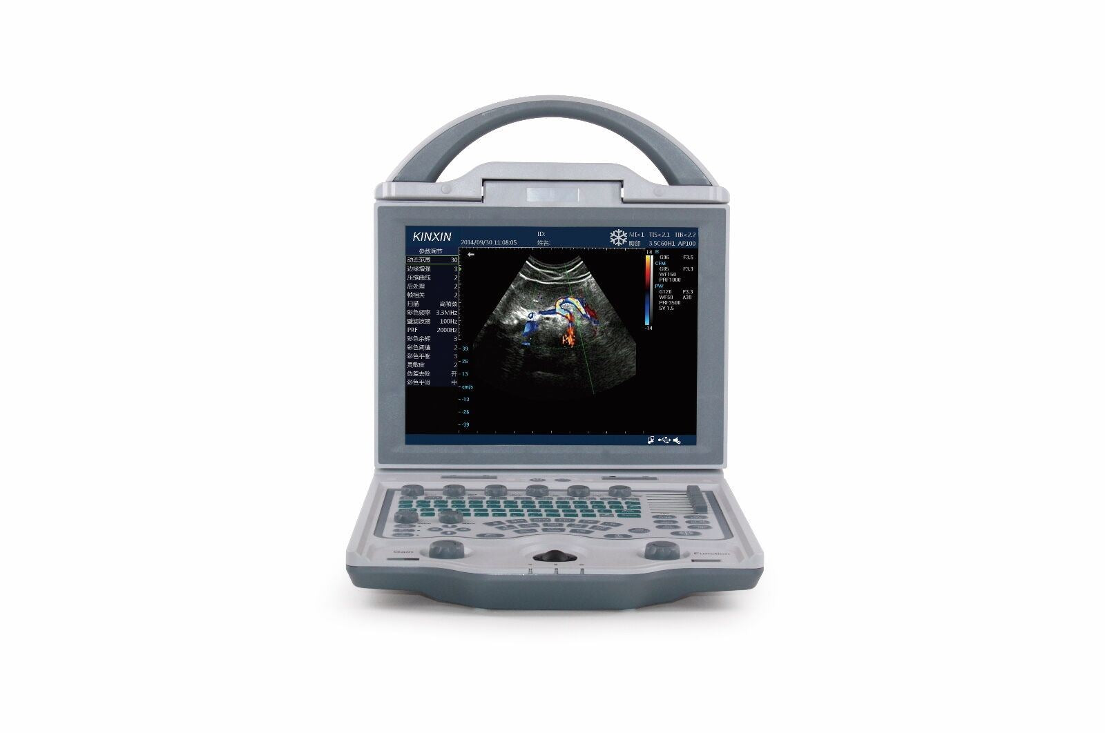 Affordable Color Doppler Ultrasound w/ Convex and TV Probe, PW, Multi Lang. DIAGNOSTIC ULTRASOUND MACHINES FOR SALE