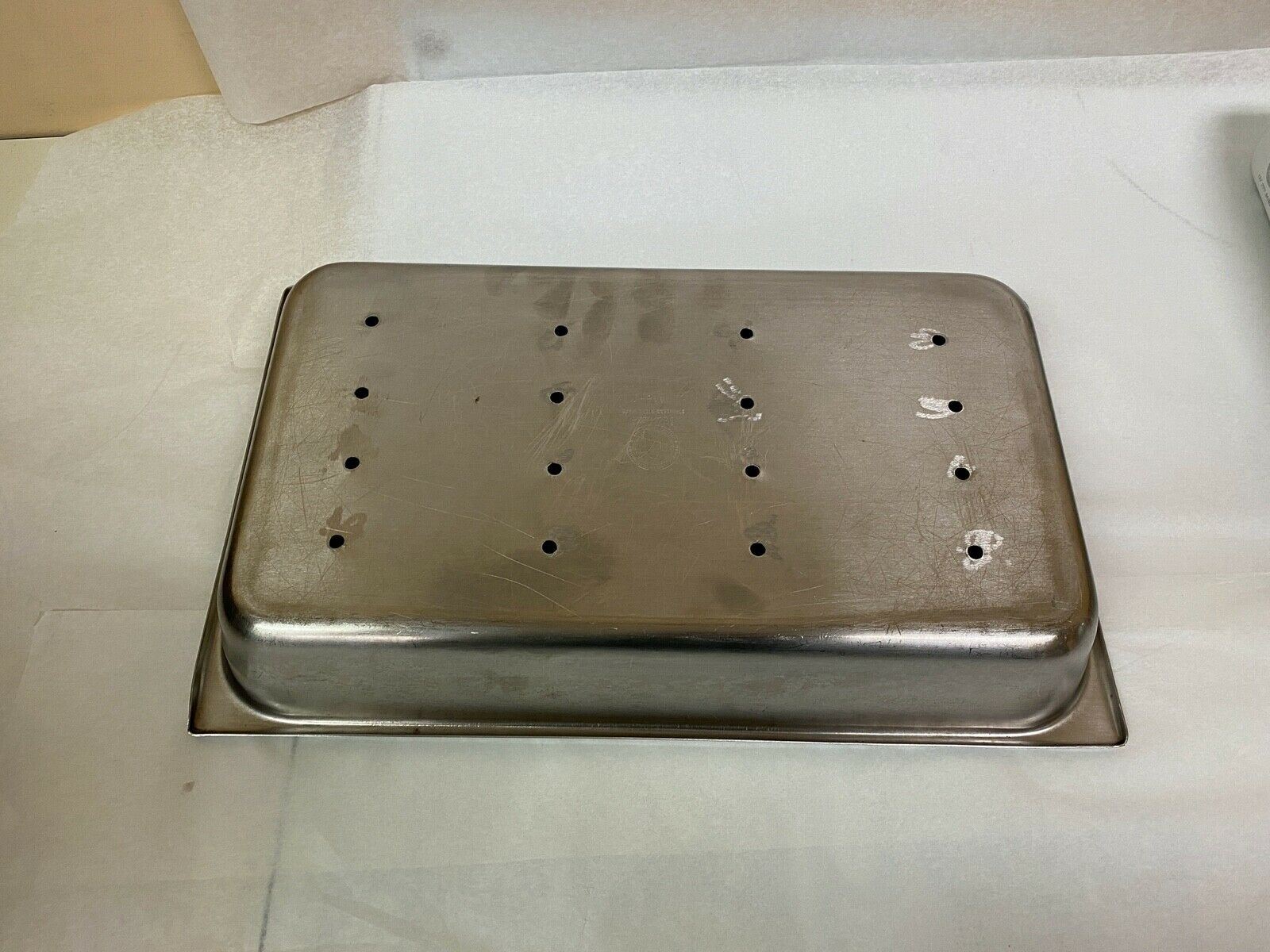 Vollrath 16" Length Stainless Steel Pan with Holes 7416-2 | KMCE-202 DIAGNOSTIC ULTRASOUND MACHINES FOR SALE