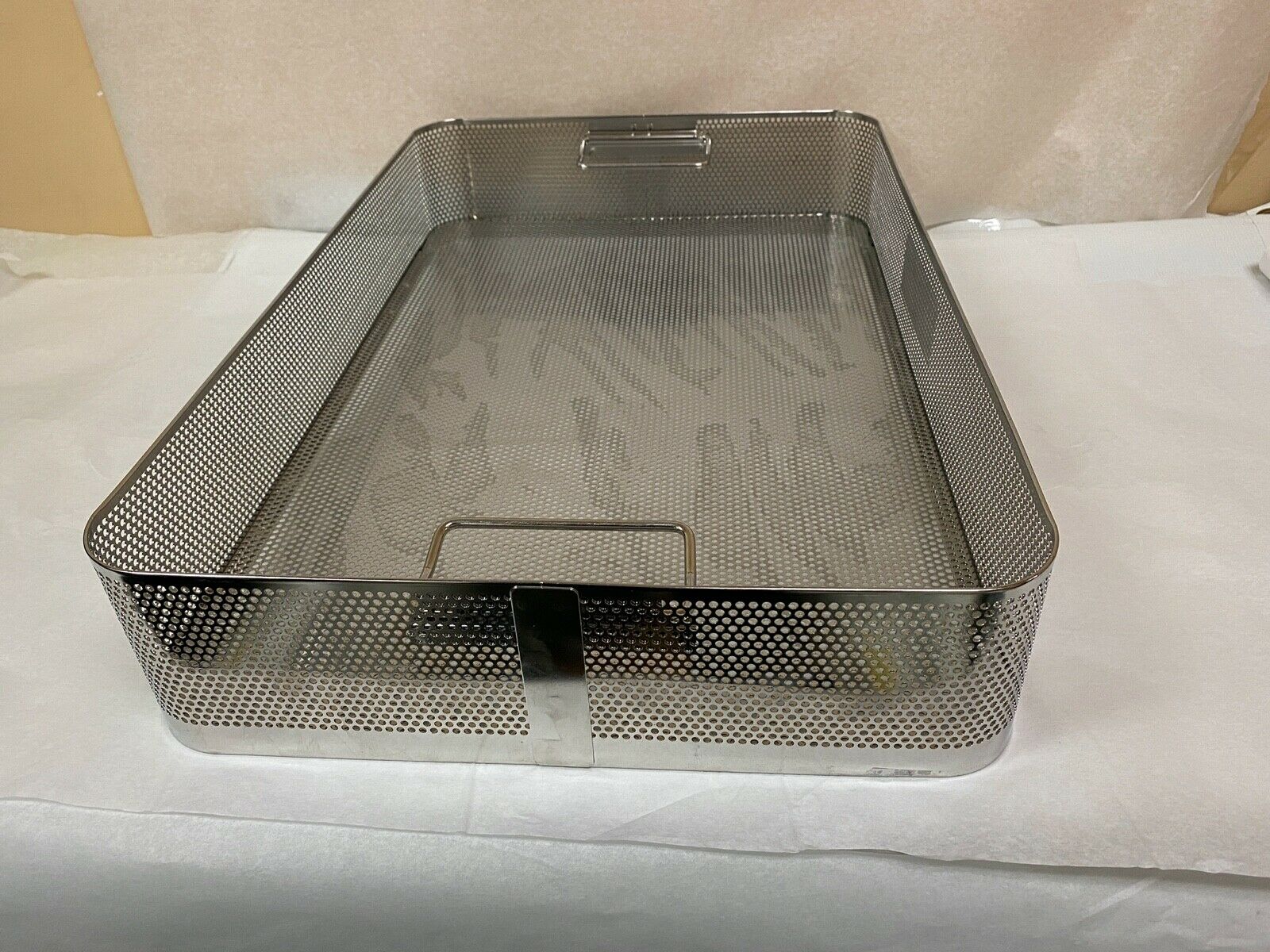 Large Metal Sterilization Tray with Handles 23x15 | KMCE-210 DIAGNOSTIC ULTRASOUND MACHINES FOR SALE