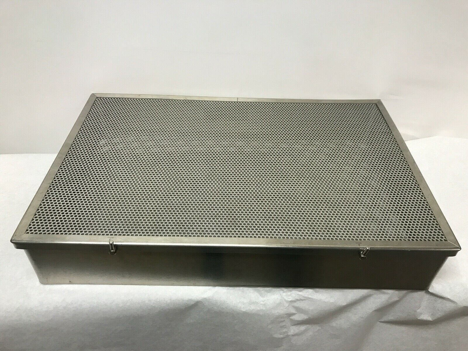 Unbranded Steel Sterilization Case 12" X 20" X 4" | KMCE-227 DIAGNOSTIC ULTRASOUND MACHINES FOR SALE