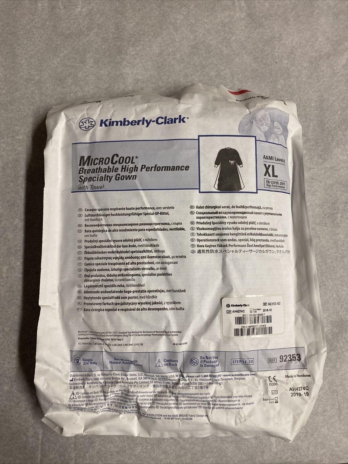 Kimberly Clark MicroCool High Performance Surgical Gown Large 92353 AAMI 4 XL DIAGNOSTIC ULTRASOUND MACHINES FOR SALE