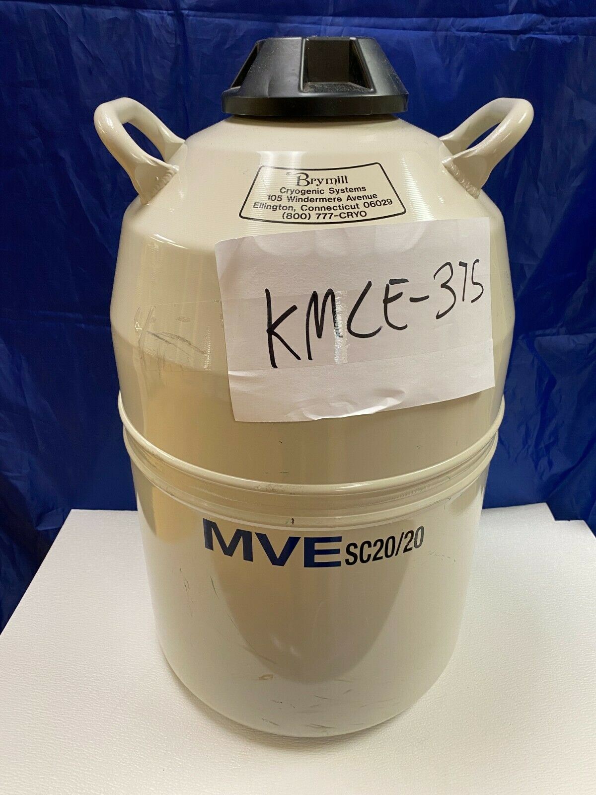 Brymill MVE Liquid Nitrogen Tank MVE SC20/20 | KMCE-375 DIAGNOSTIC ULTRASOUND MACHINES FOR SALE