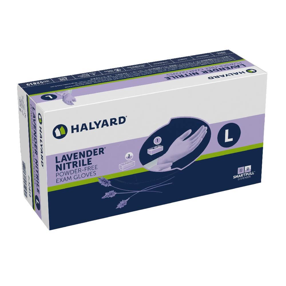 HALYARD Lavender Nitrile Exam Gloves, Powder-Free, Non-Sterile, 3.1 mil, 9.5", L DIAGNOSTIC ULTRASOUND MACHINES FOR SALE