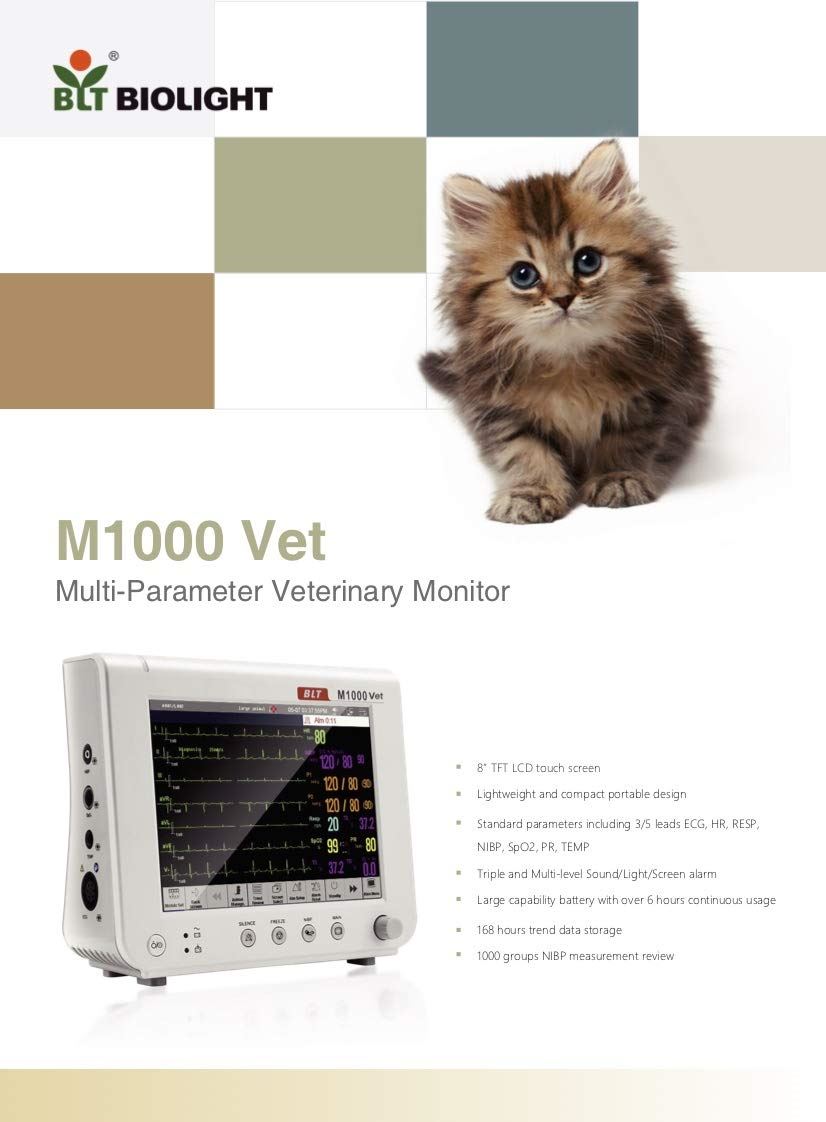 BLT M1000Vet Veterinary Multi Parameter Monitors DIAGNOSTIC ULTRASOUND MACHINES FOR SALE