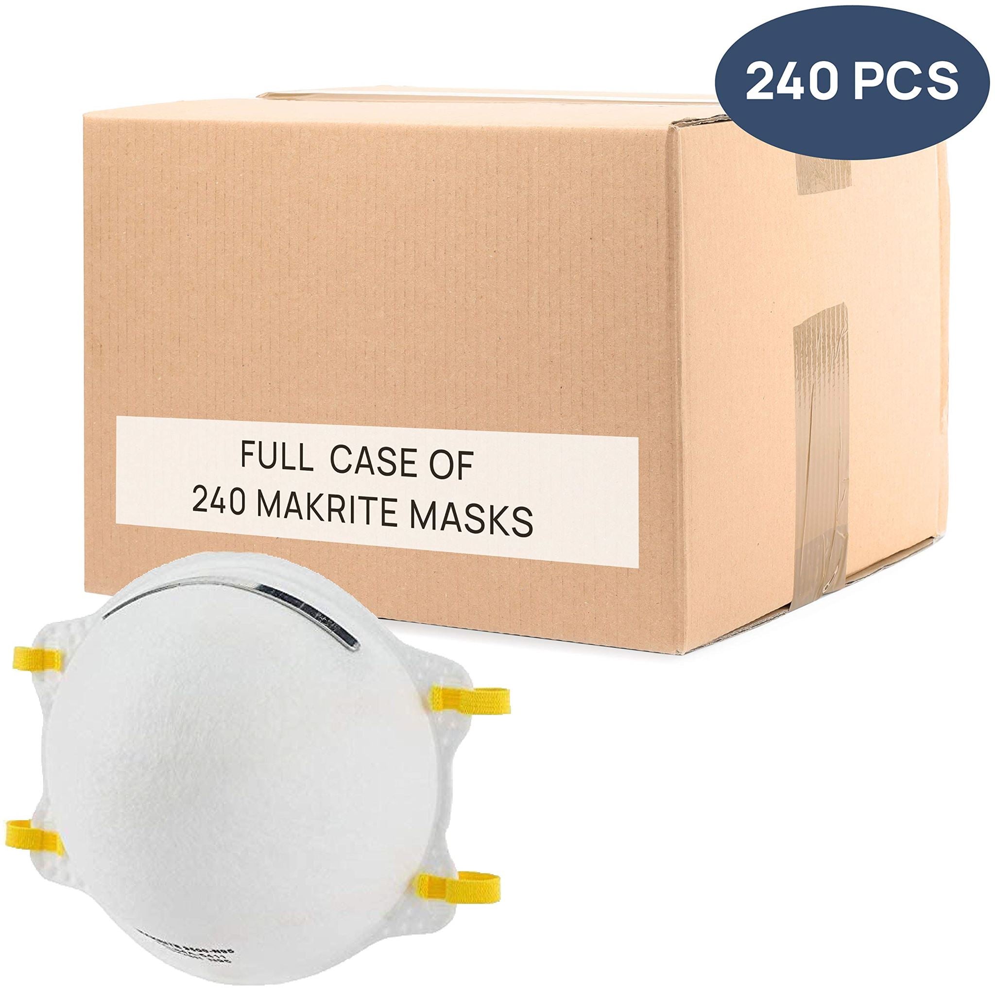 NIOSH Certified Makrite Pre-Formed Cone Particulate Respirator Mask, M/L Size (C DIAGNOSTIC ULTRASOUND MACHINES FOR SALE