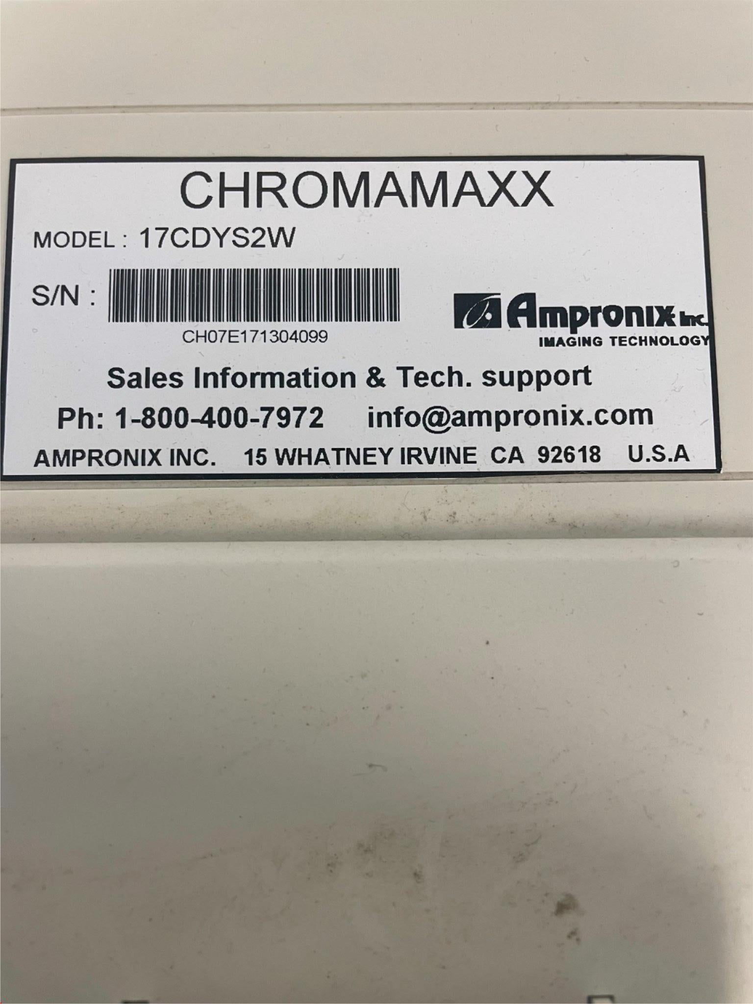 Ampronix Chromamaxx Montior DIAGNOSTIC ULTRASOUND MACHINES FOR SALE