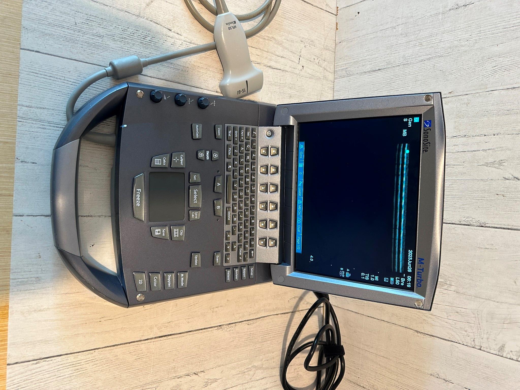 SonoSite M Turbo Portable ultrasound machine 2008 Very good condition-No Probe DIAGNOSTIC ULTRASOUND MACHINES FOR SALE