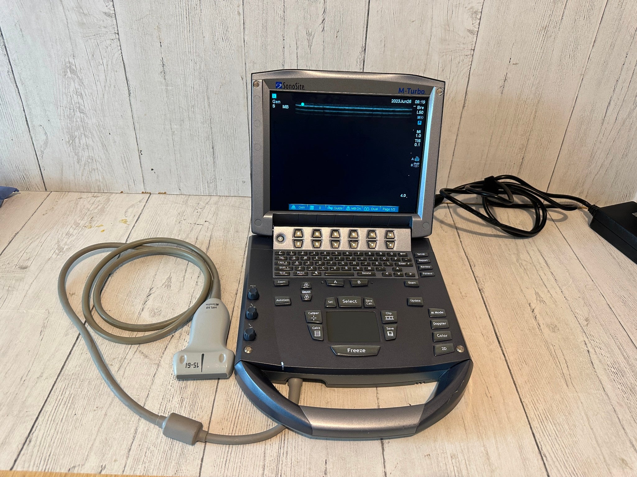 SonoSite M Turbo Portable ultrasound machine 2008 Very good condition-No Probe DIAGNOSTIC ULTRASOUND MACHINES FOR SALE