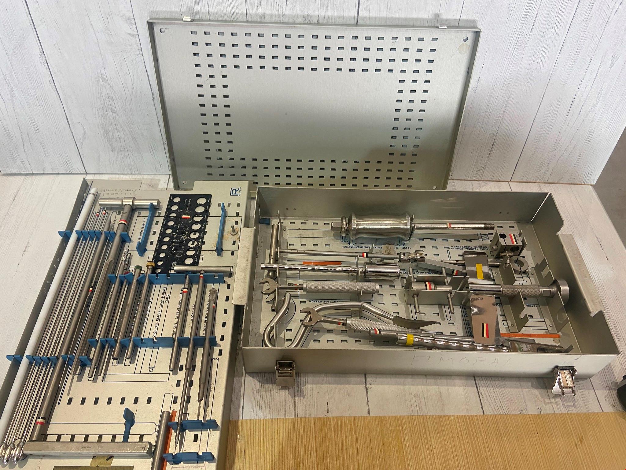 Russel-Taylor Femoral Instruments Cage with Tools 21"x12.5"x3.75" DIAGNOSTIC ULTRASOUND MACHINES FOR SALE