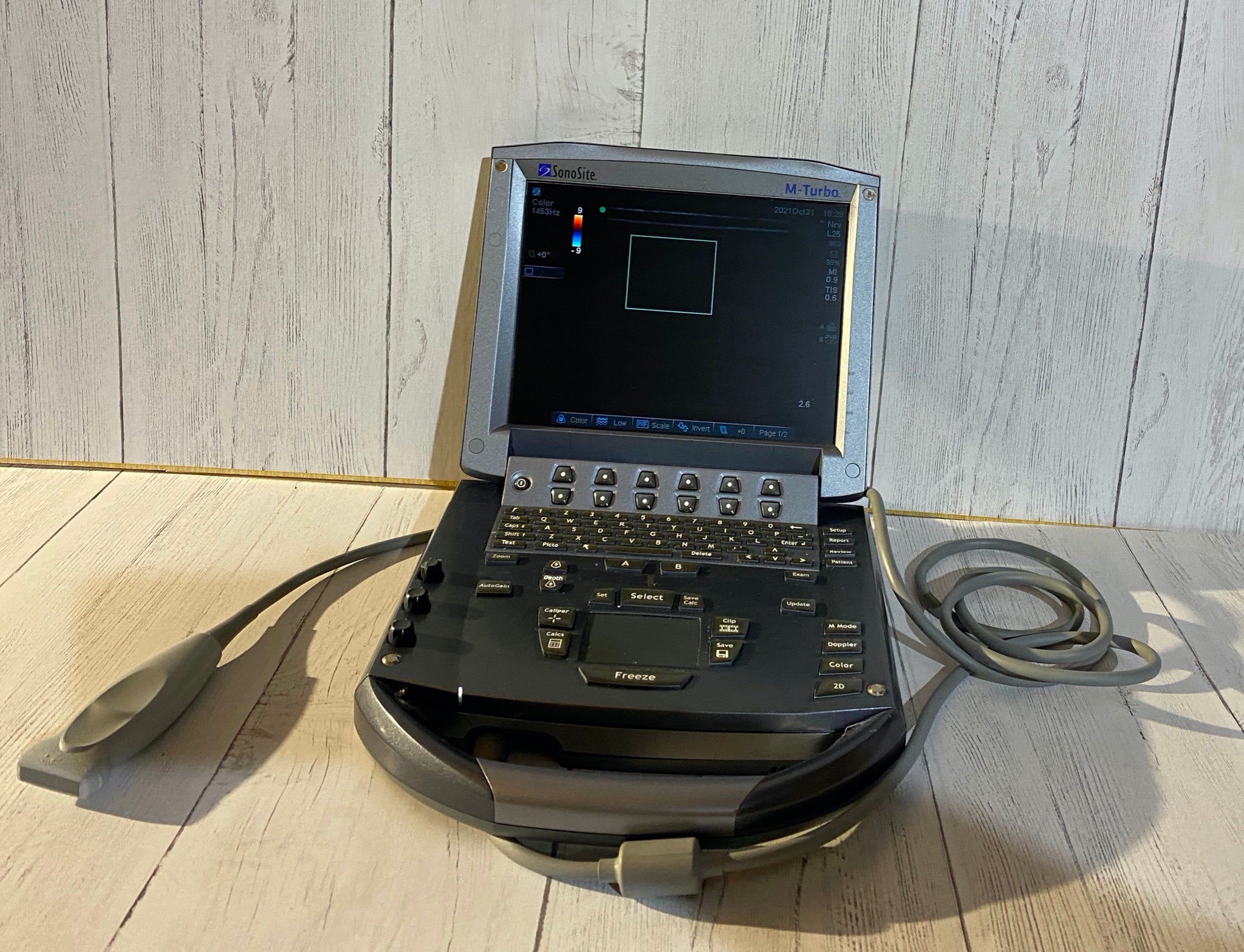 SonoSite M Turbo with one linear array probe L25 2008 DIAGNOSTIC ULTRASOUND MACHINES FOR SALE