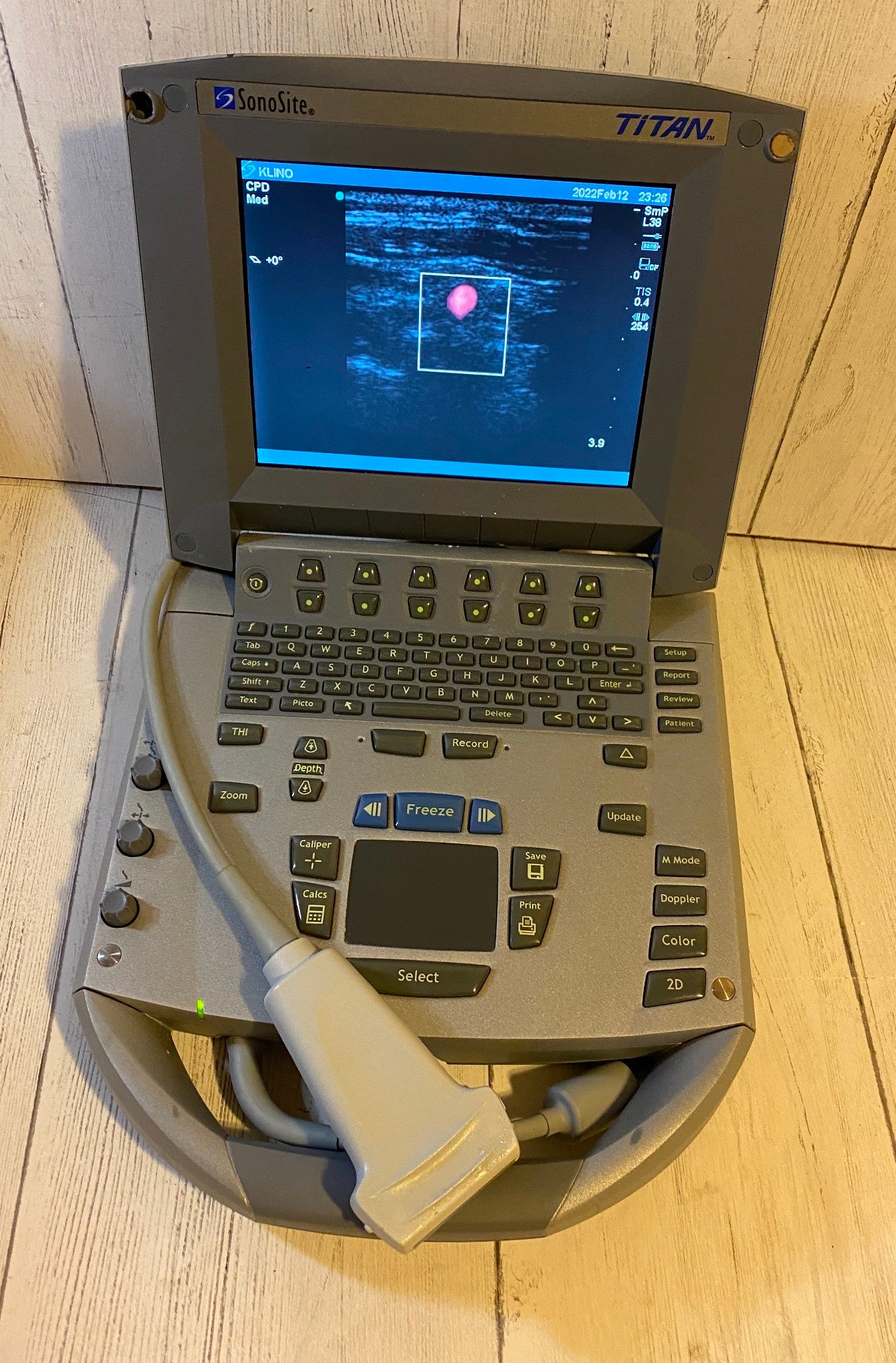 Sonosite Titan Portable Ultrasound 2011 With Linear Array probe L38 10-5Mhz DIAGNOSTIC ULTRASOUND MACHINES FOR SALE