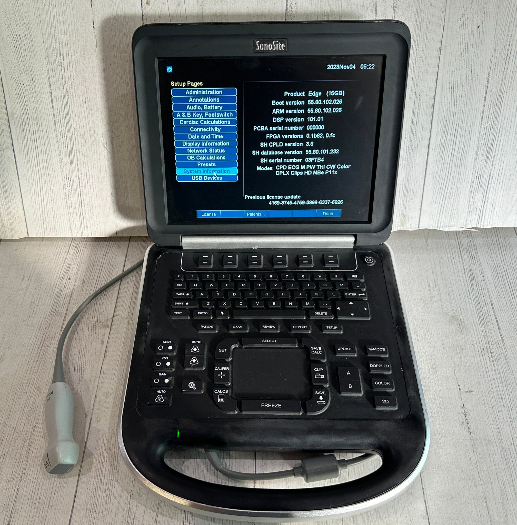 Sonosite Edge Portable Ultrasound & Phased Array Cardiac Probe P21x Warranty DIAGNOSTIC ULTRASOUND MACHINES FOR SALE