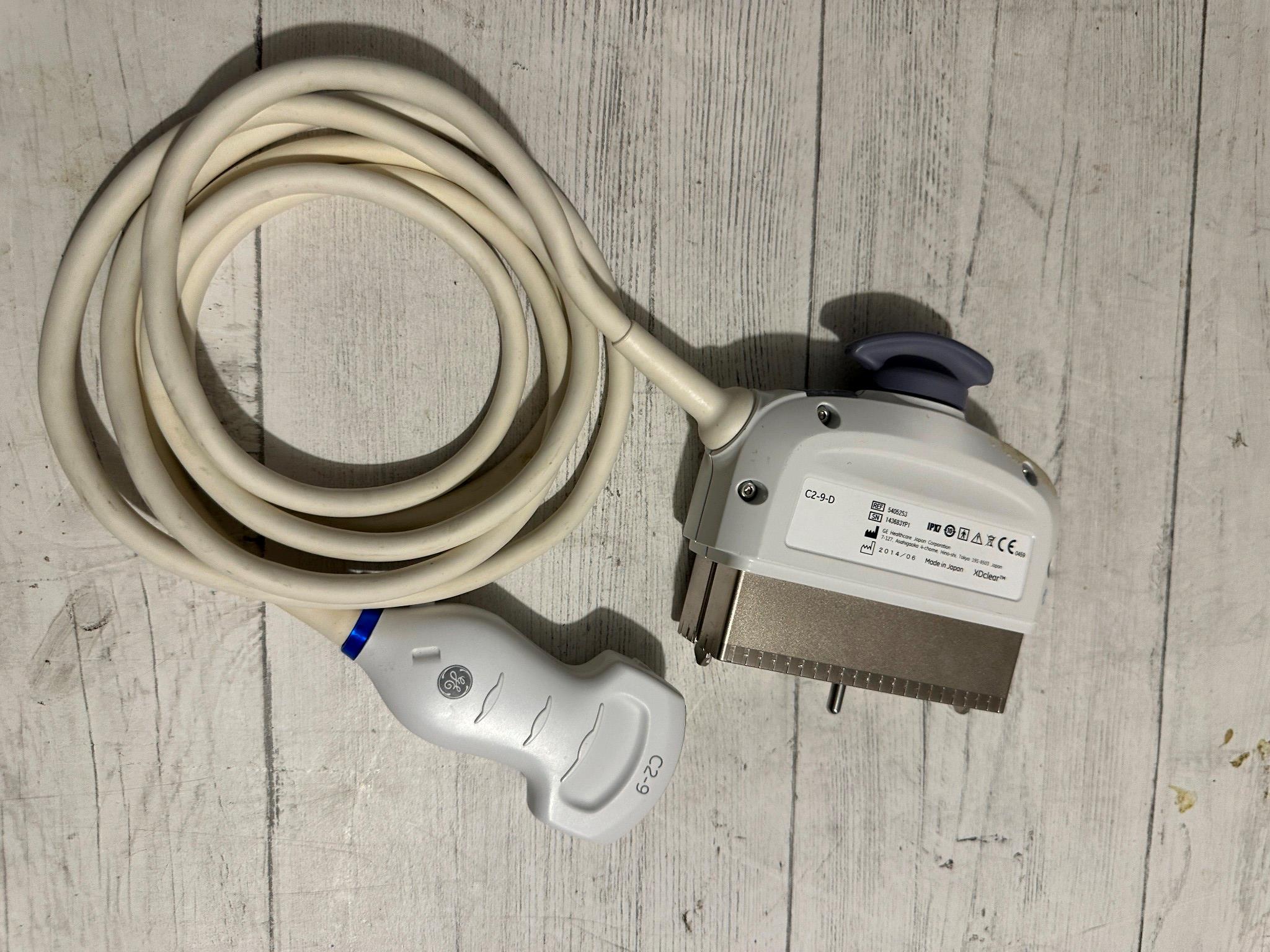 GE C2-9-D Ultrasound Abdominal Probe Transducer  2014 DIAGNOSTIC ULTRASOUND MACHINES FOR SALE