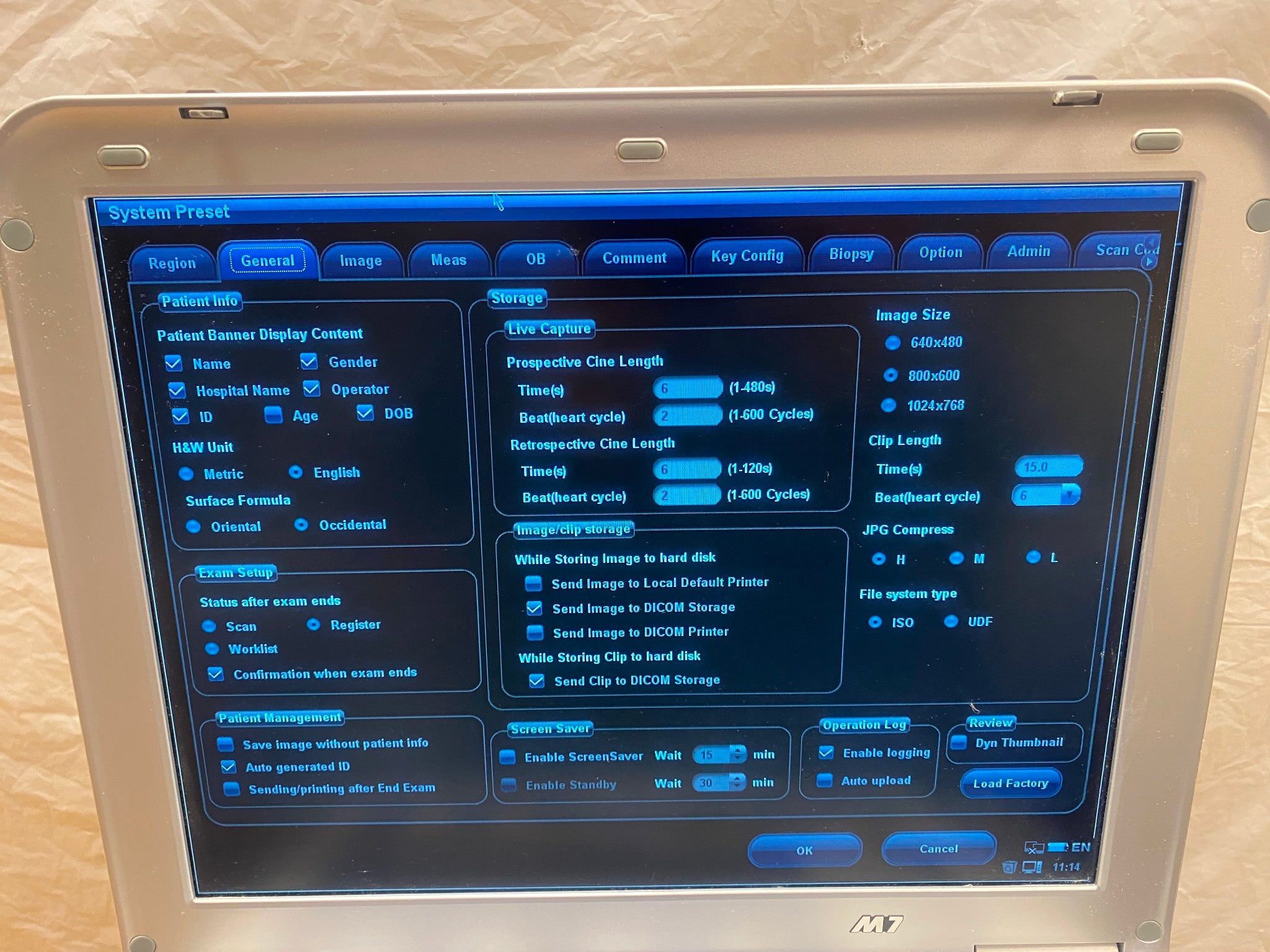 Advanced Ultrasound Mindray M7 with 3 Probes, Cart,Triple Probe Connector -2018 DIAGNOSTIC ULTRASOUND MACHINES FOR SALE