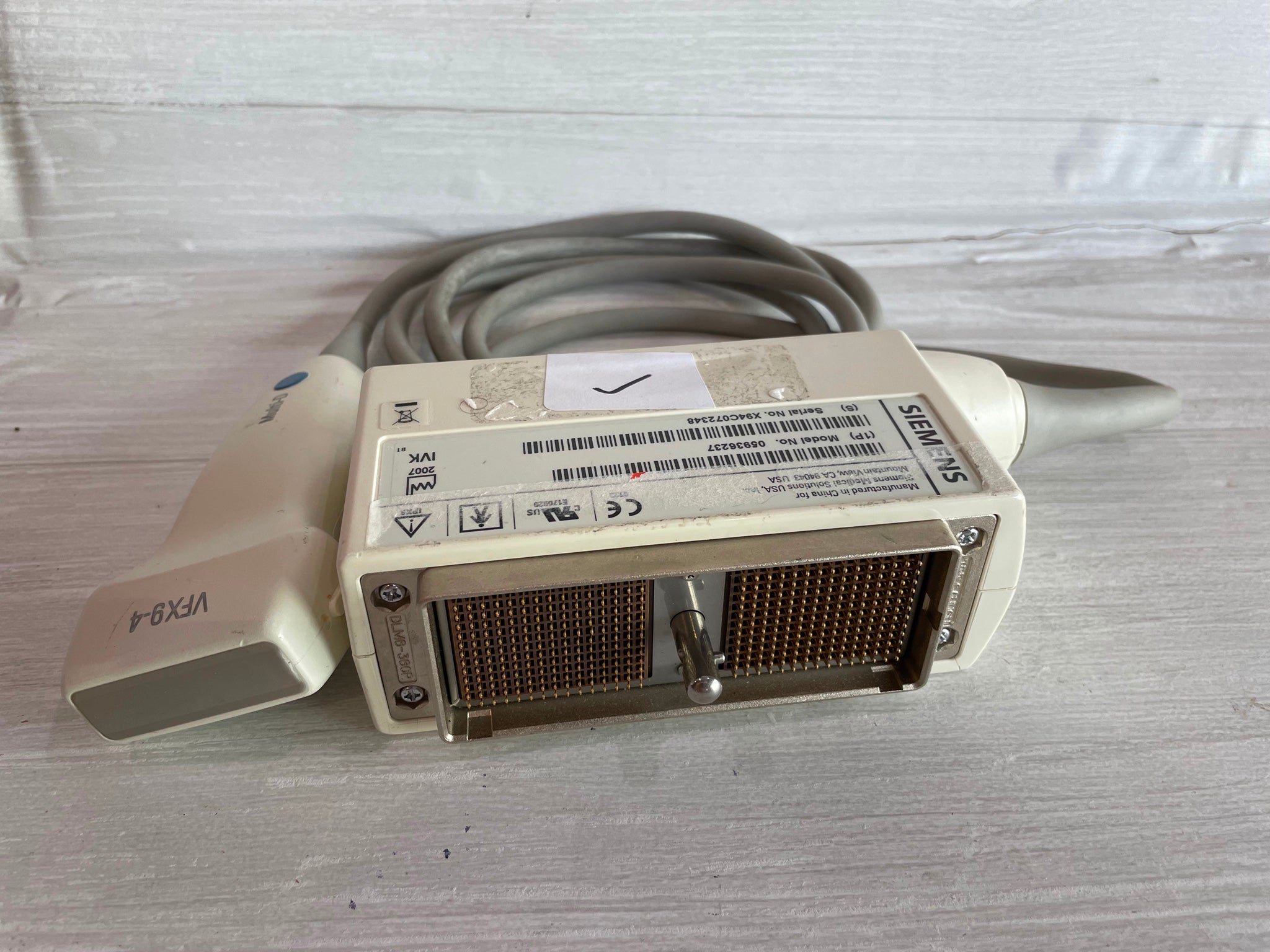 Siemens VFX9-4 Ultrasound Probe Transducer 2007 DIAGNOSTIC ULTRASOUND MACHINES FOR SALE