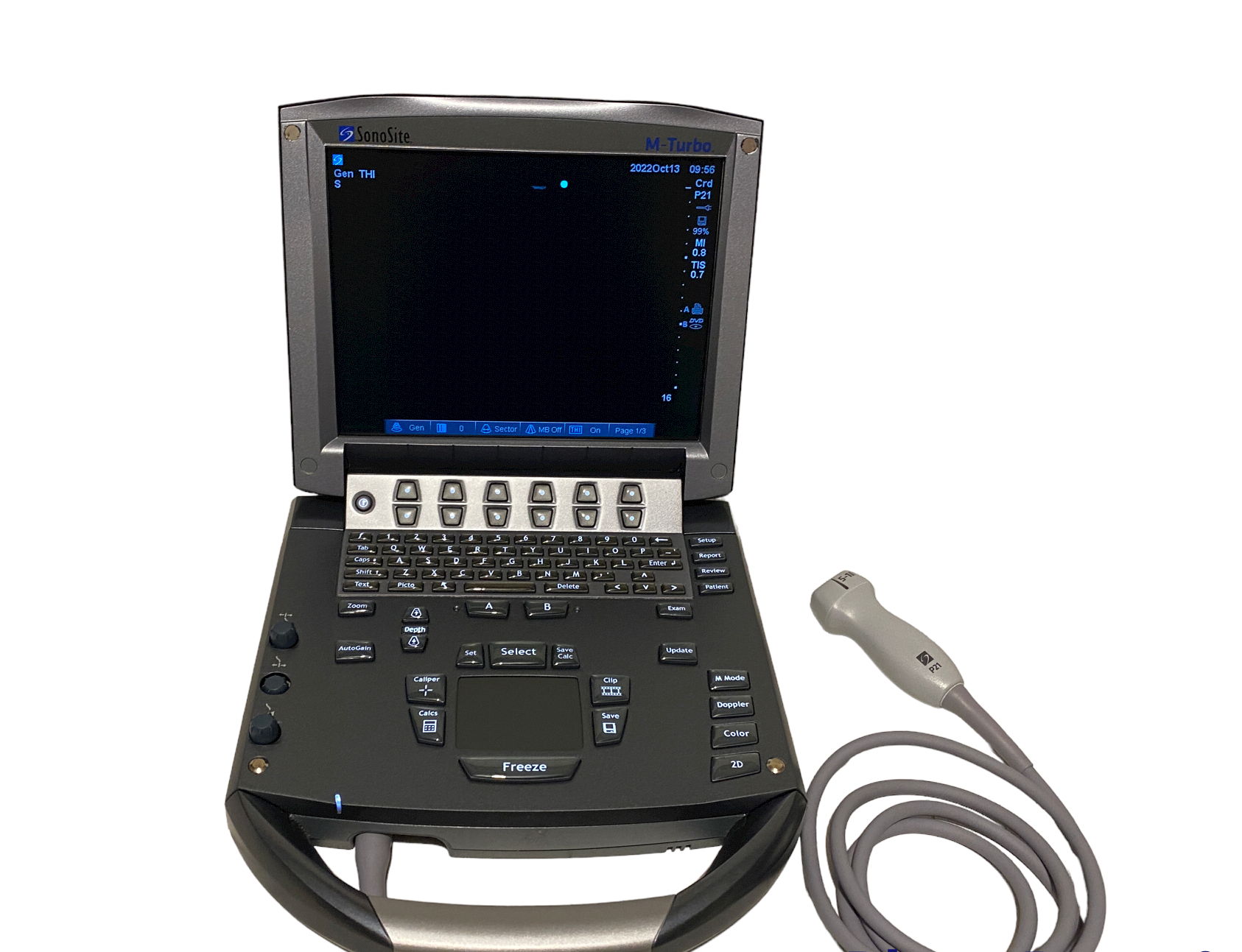 Sonosite M-Turbo Portable Ultrasound 2018 with Cardiac probe P21xi DIAGNOSTIC ULTRASOUND MACHINES FOR SALE