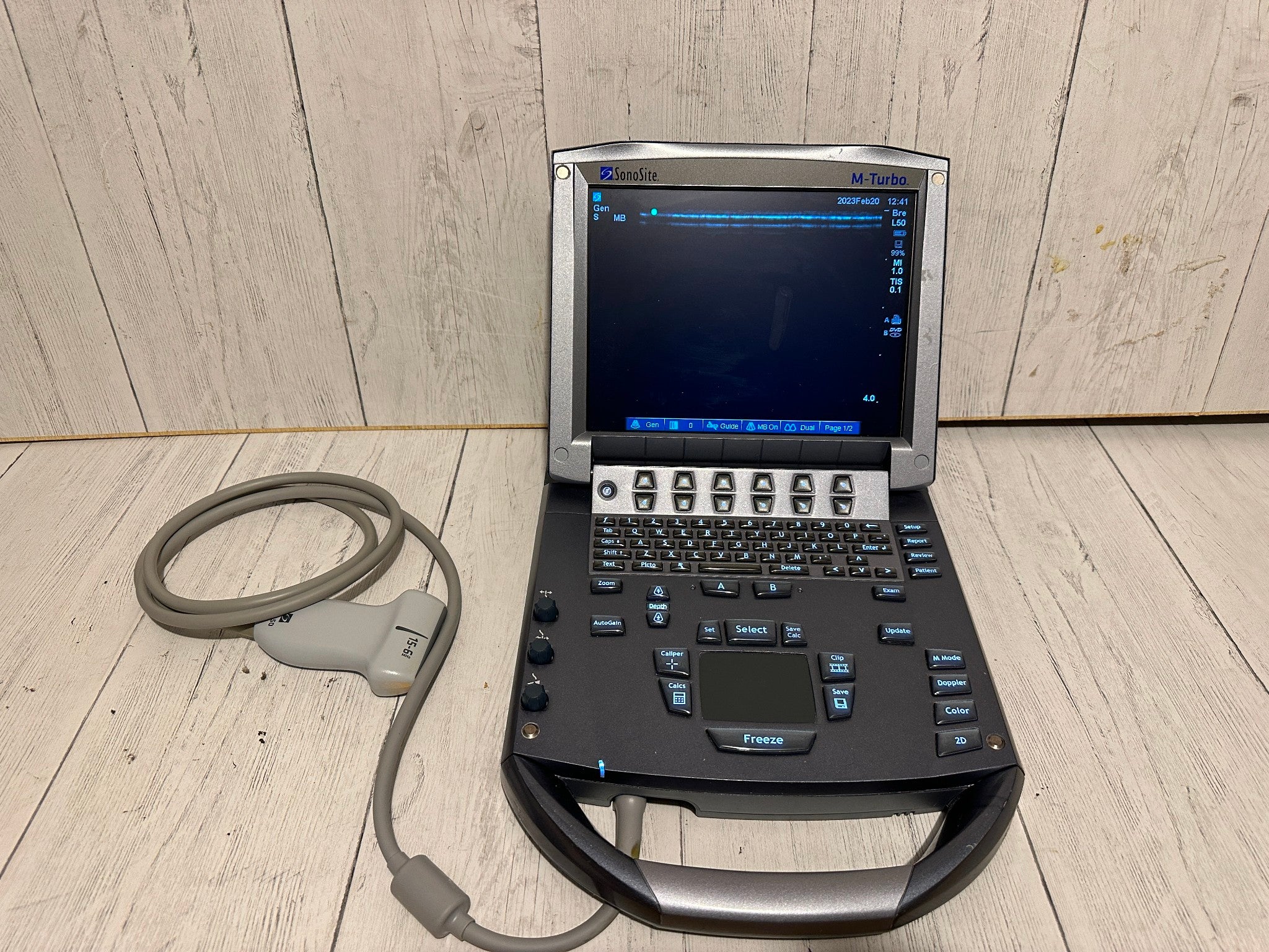 SonoSite M-Turbo Portable Ultrasound  2010 with Mini Dock Station DIAGNOSTIC ULTRASOUND MACHINES FOR SALE