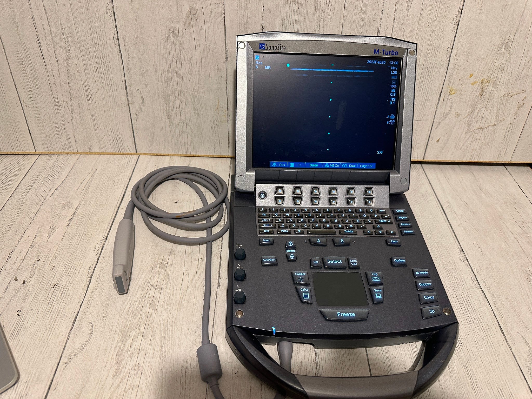 SonoSite M-Turbo Portable Ultrasound  2010 with Mini Dock Station DIAGNOSTIC ULTRASOUND MACHINES FOR SALE